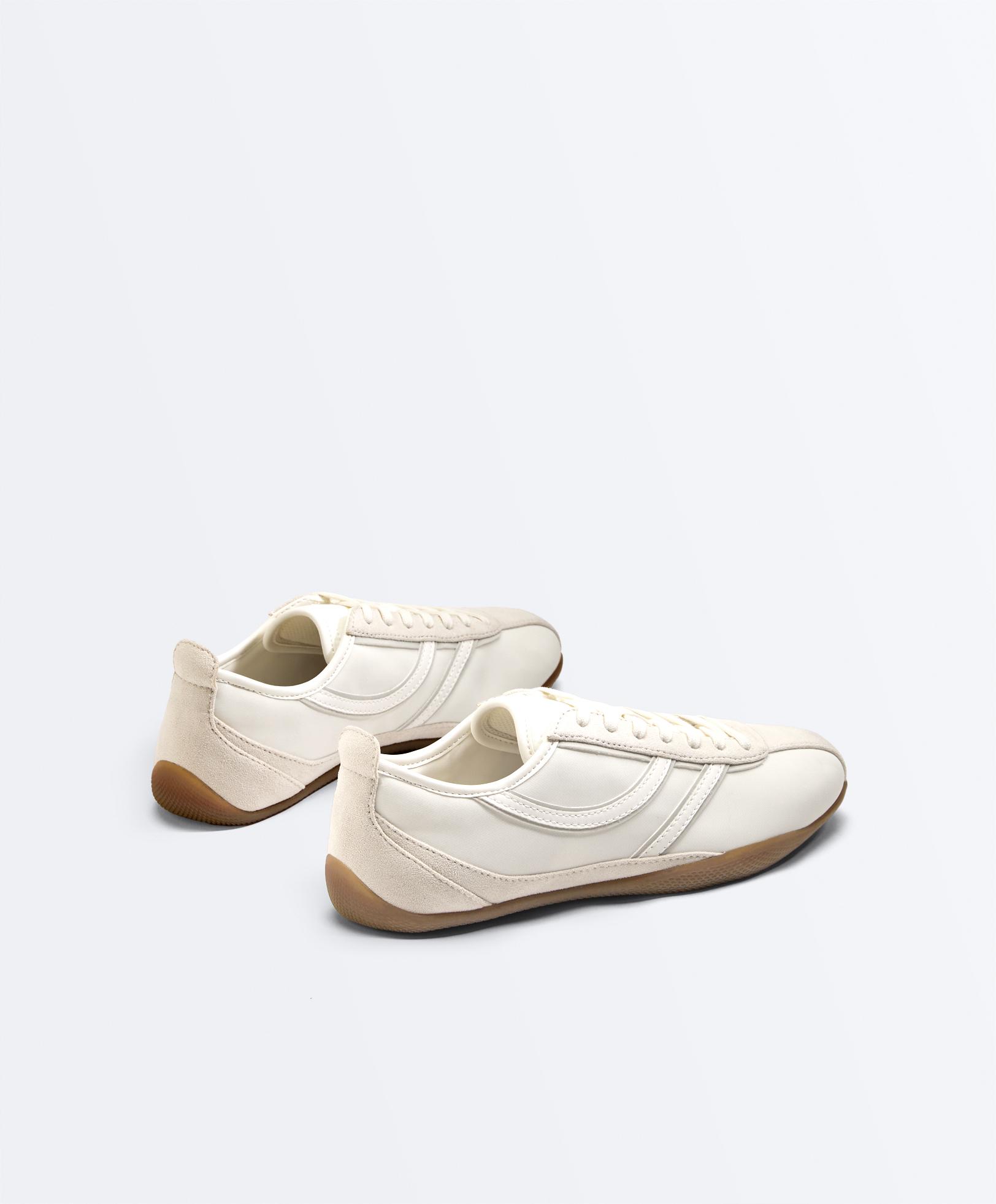Soft nylon trainers — WHITE