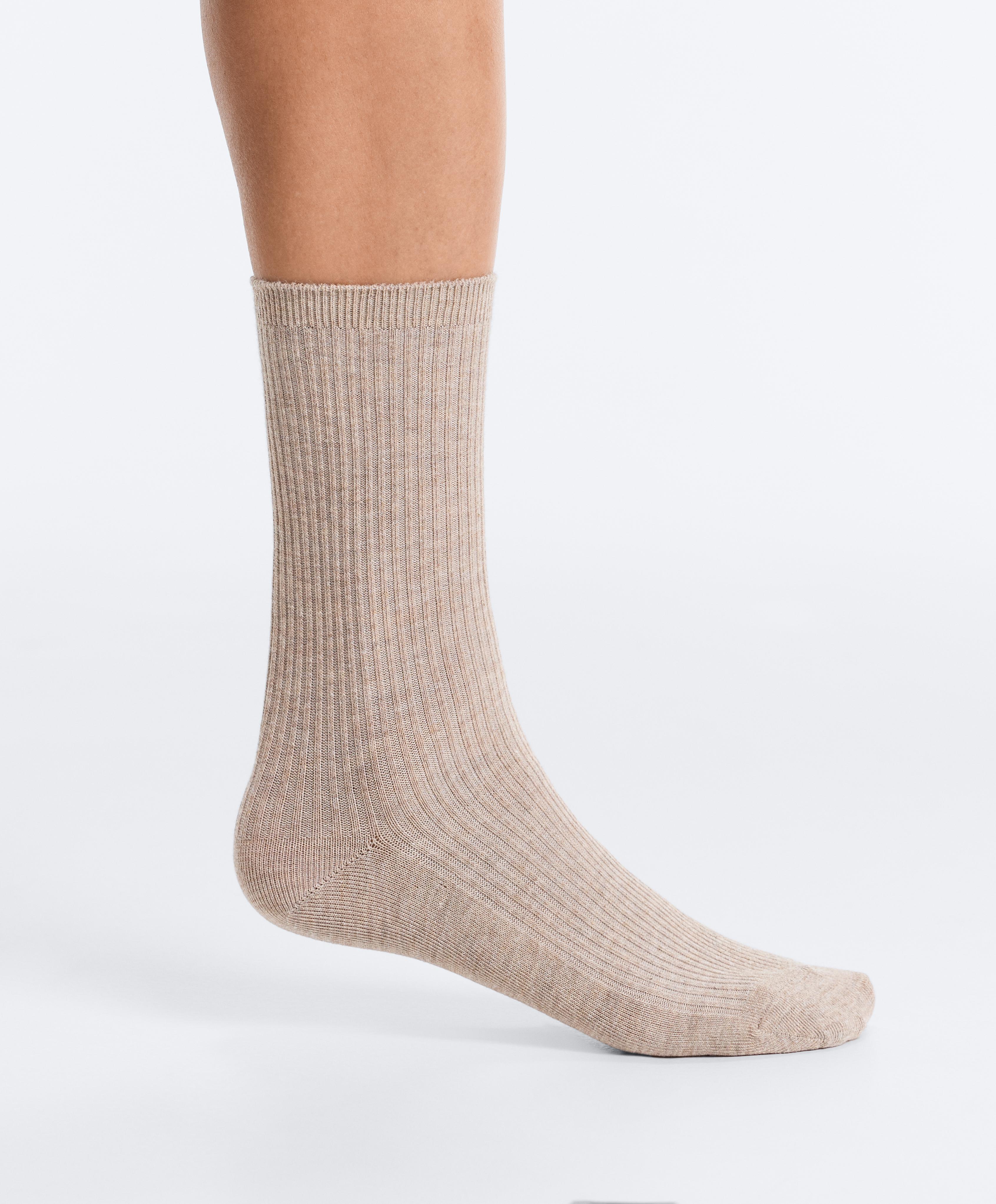 5 pairs of cotton blend classic socks — VINTAGE PINK