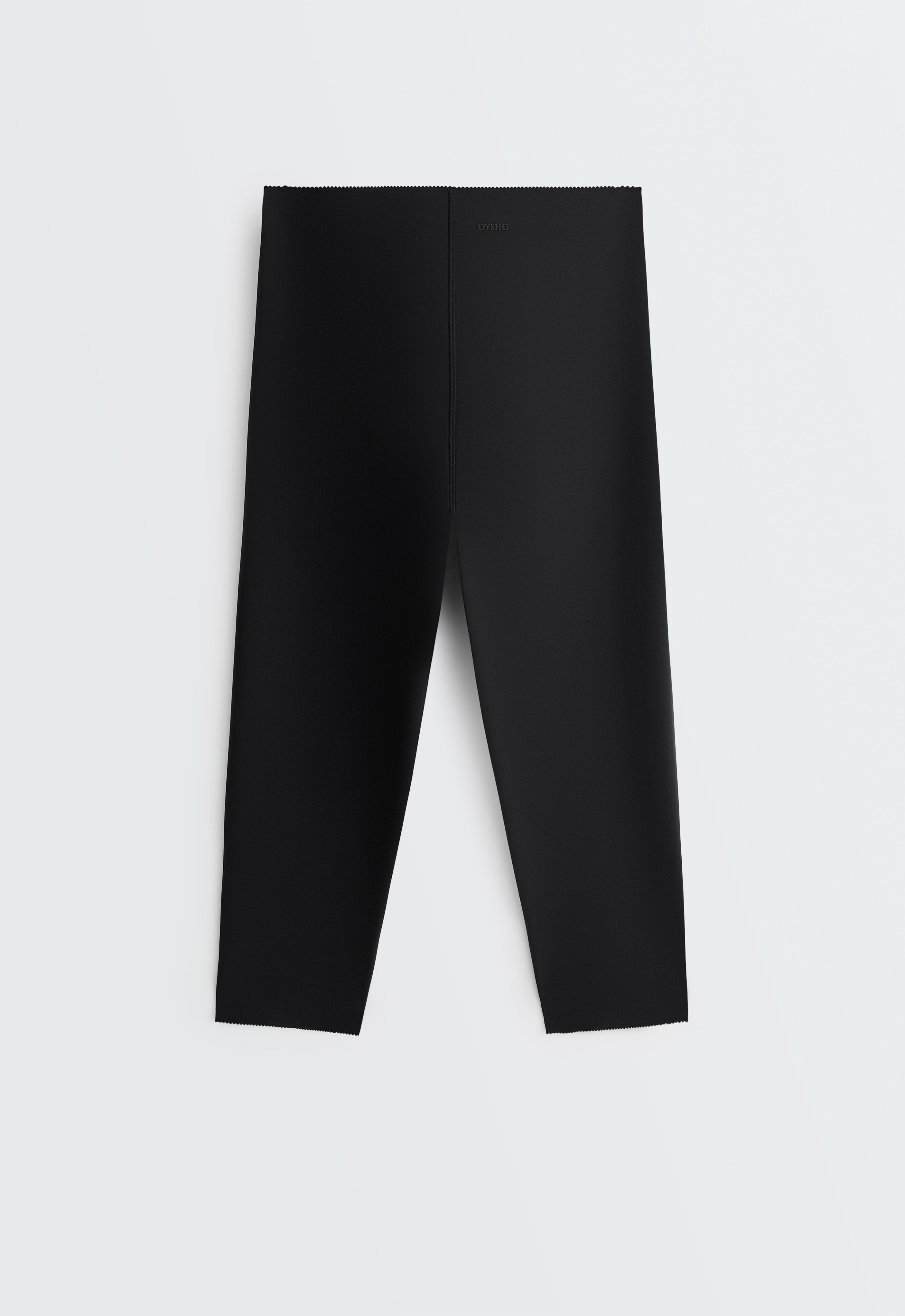 Extra Compressive core control 40cm knee-length leggings — BLACK