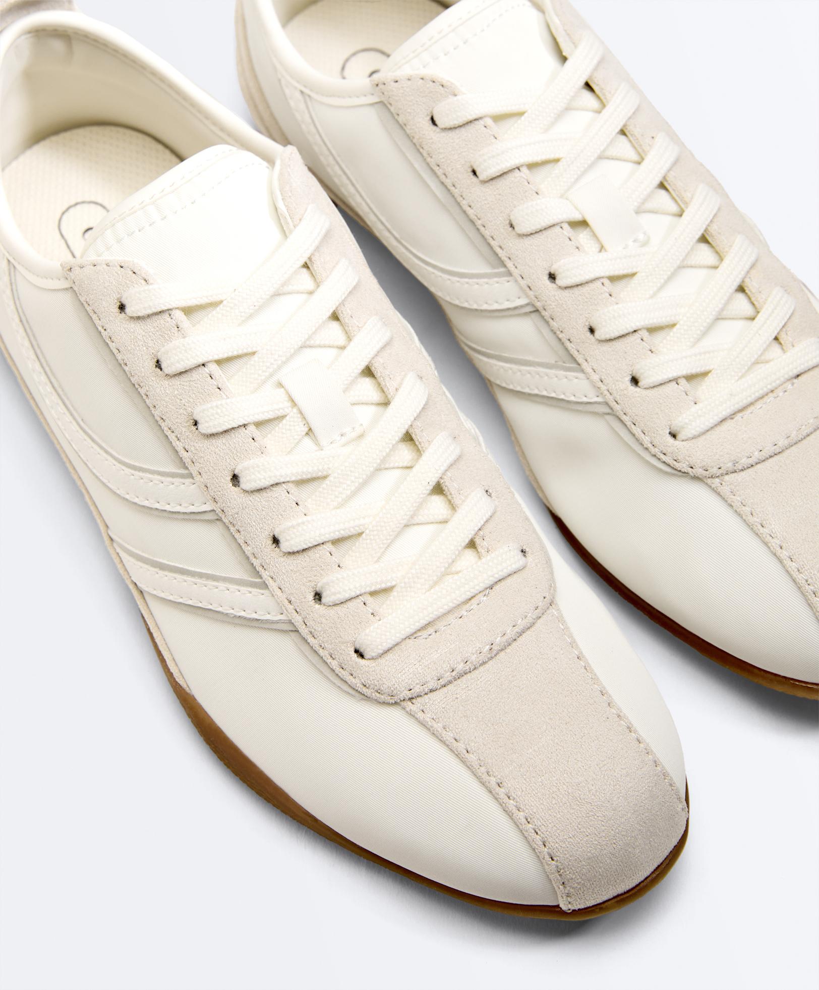 Soft nylon trainers — WHITE
