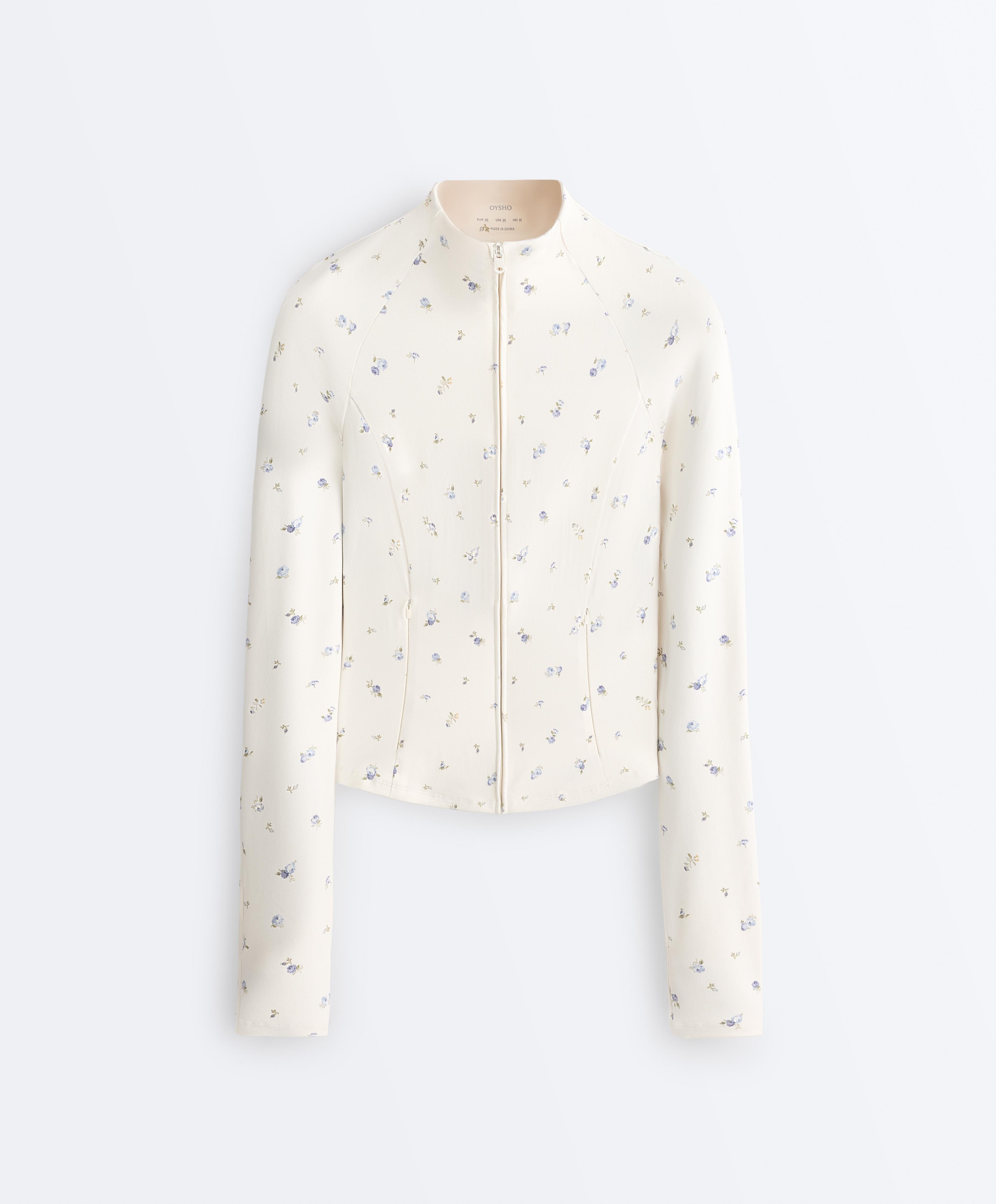 Veste technique Evermove à motif fleuri Veste technique Evermove à motif fleuri