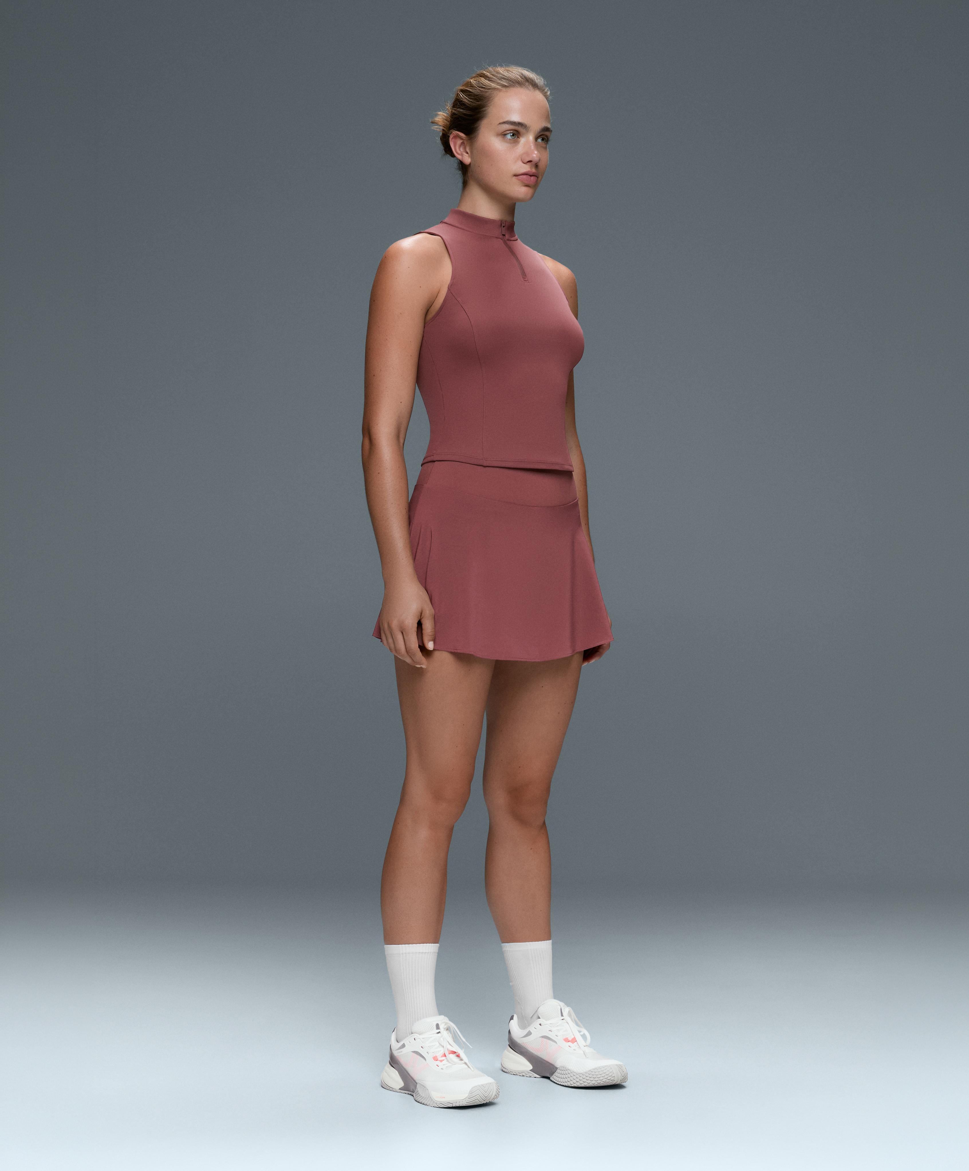 High-rise Compressive Skirt — FADED BURGUNDY