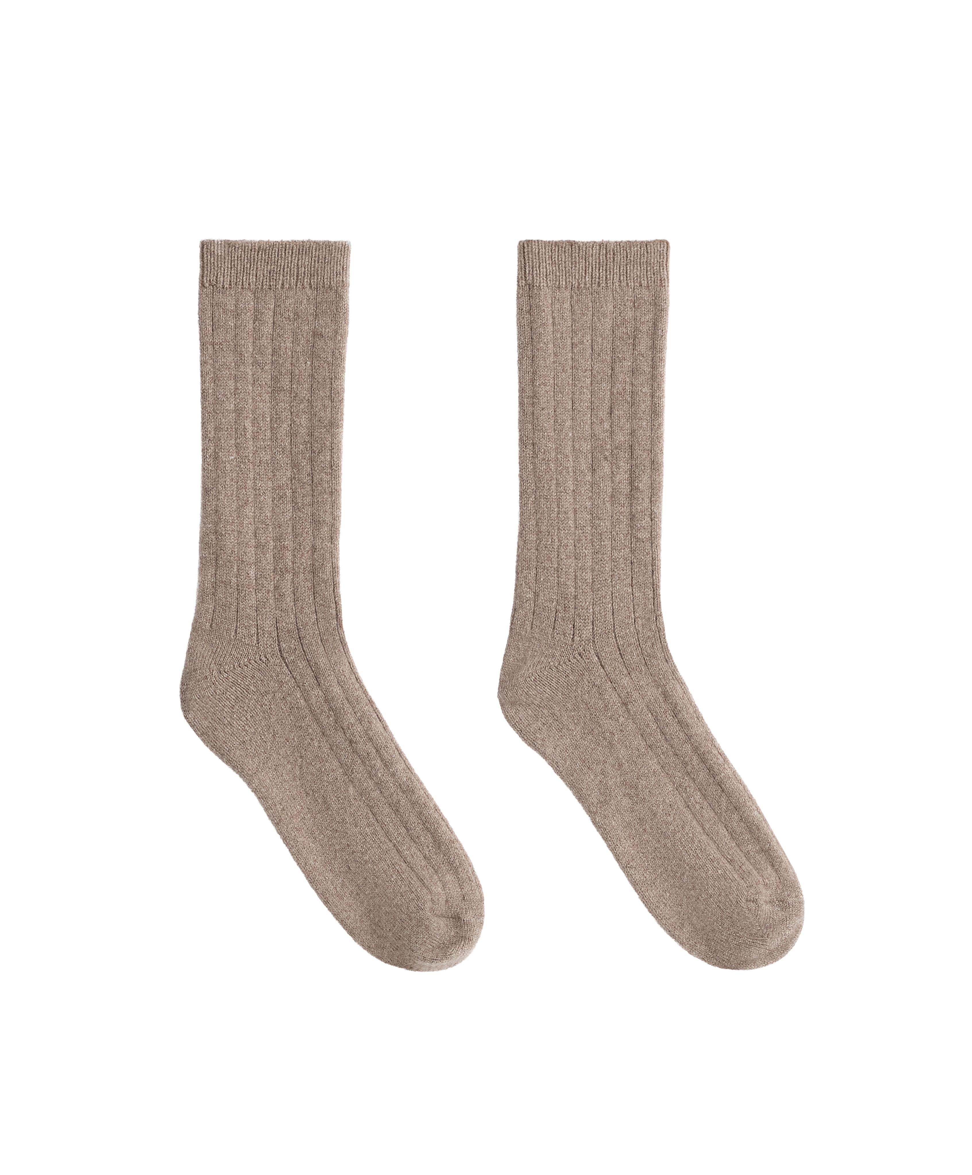 75% cashmere socks — PALE TAN