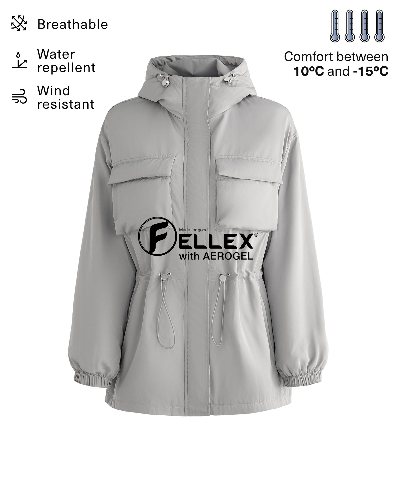 Utility-Steppjacke mit FELLEX® AEROGEL