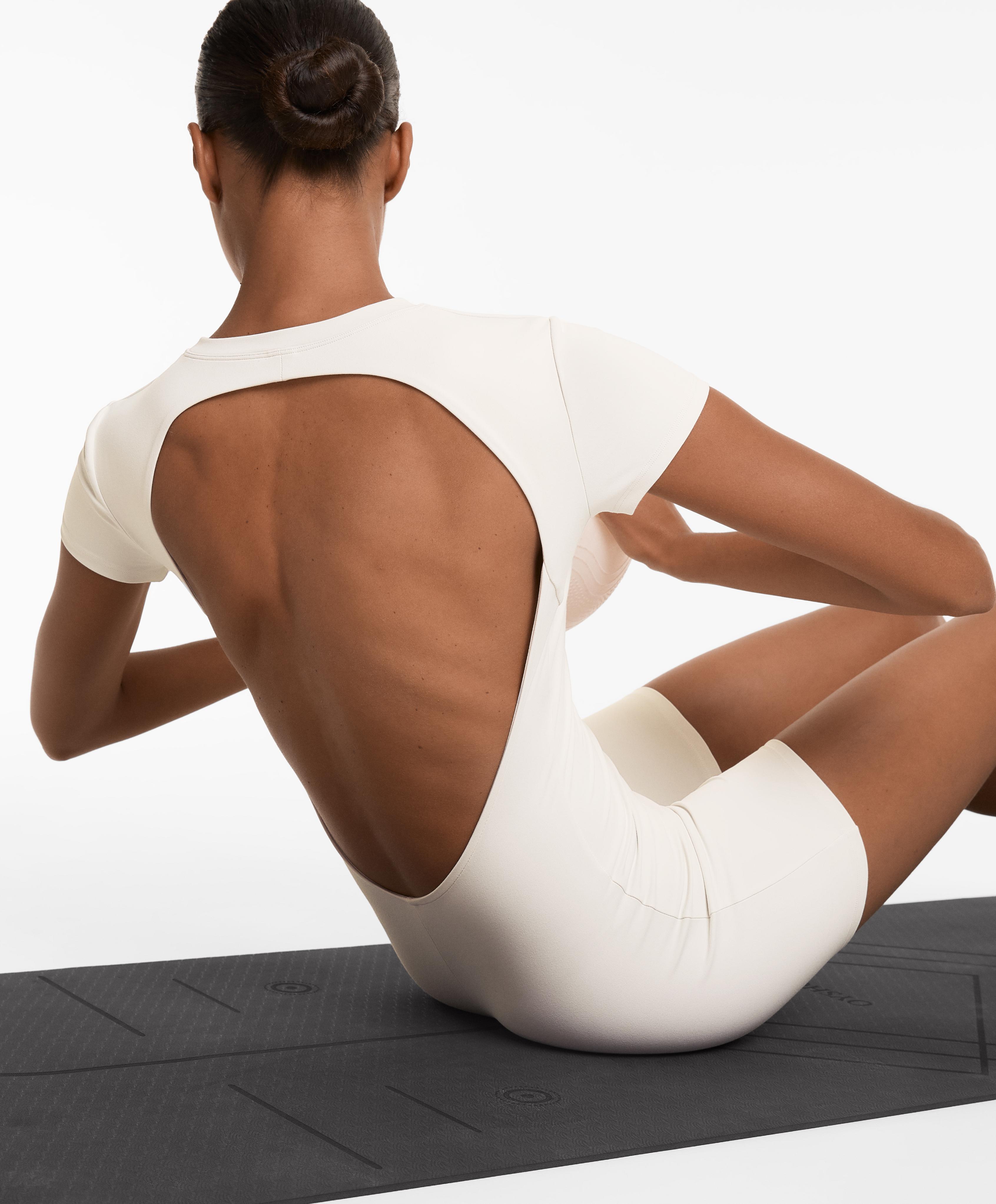 Pilates Mono Fitness Oysho Mono Corto Comfortlux Espalda Abierta