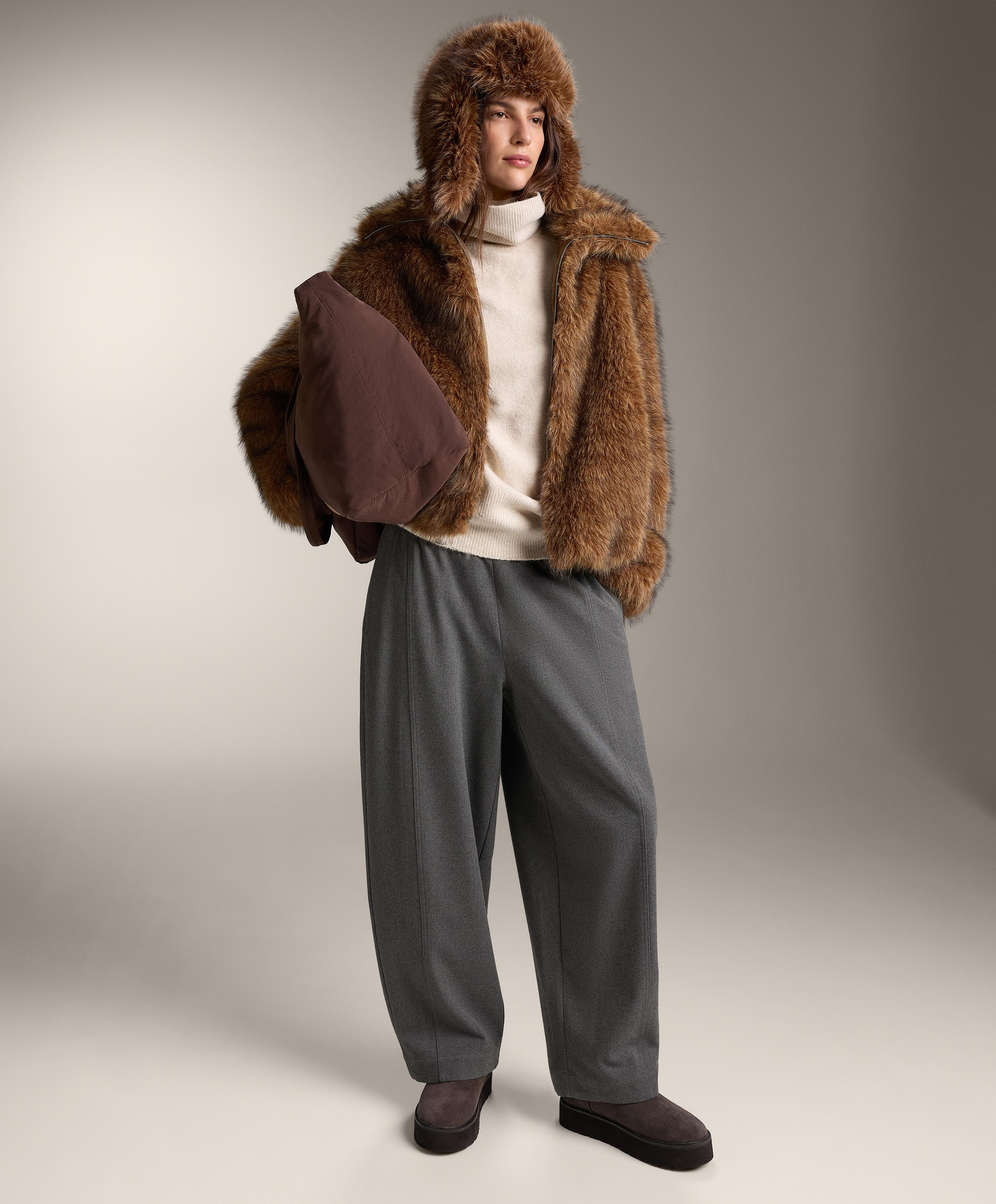 Faux fur jacket — MAHOGANY