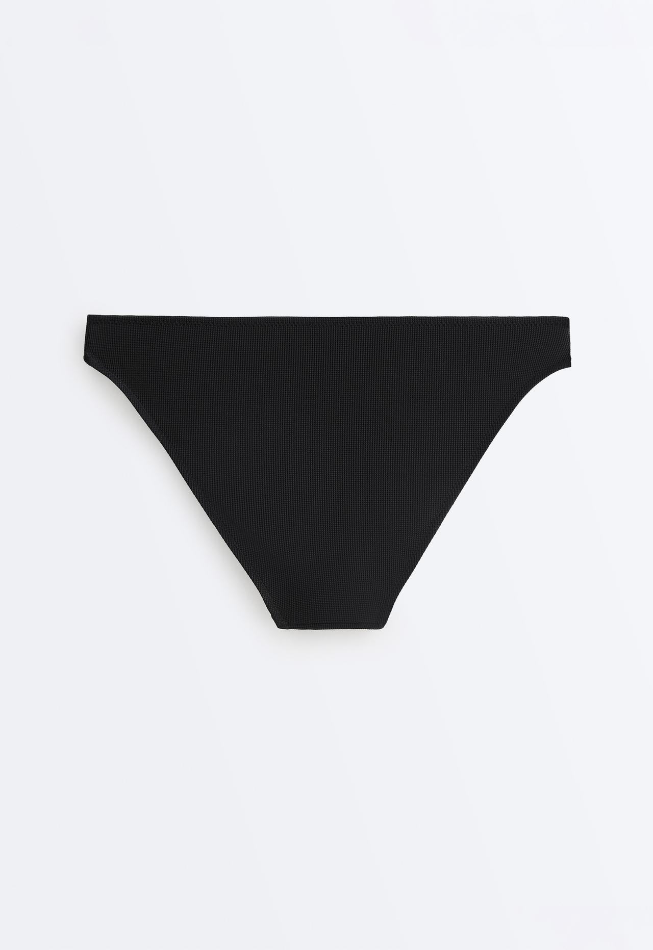 Piqué classic bikini briefs — BLACK