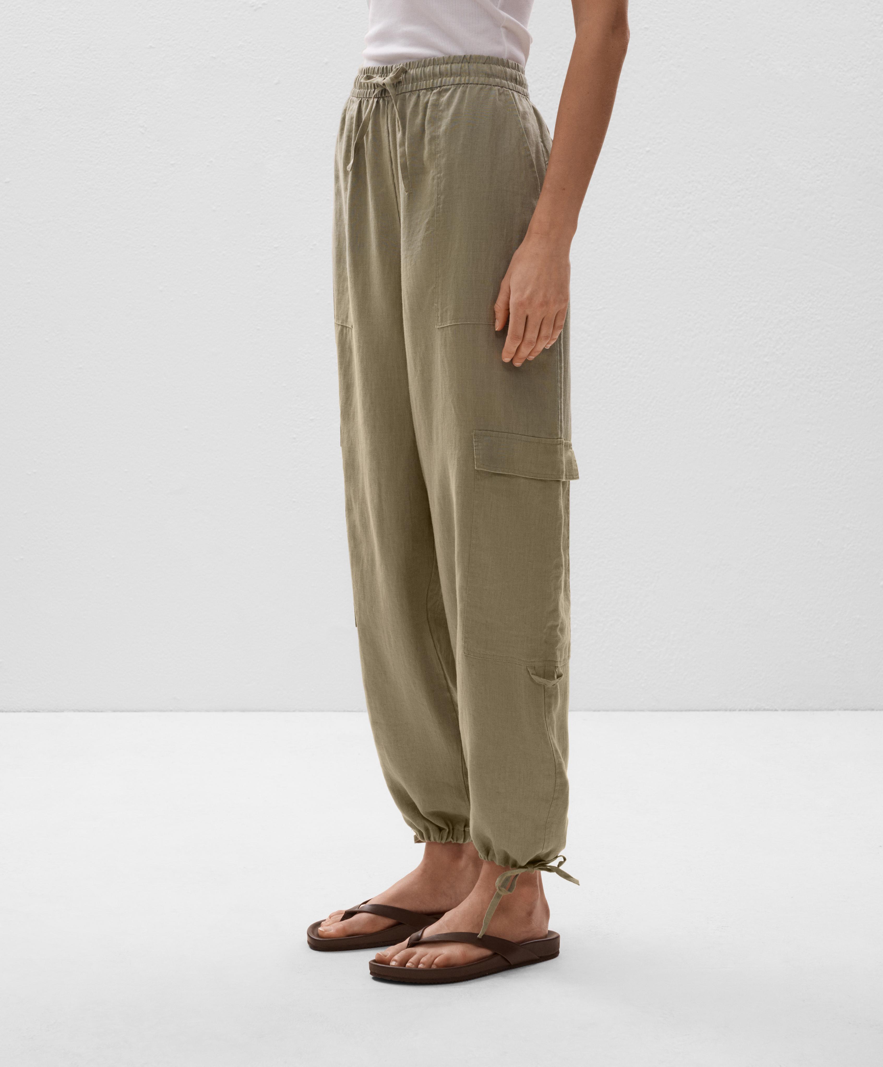 Pantalon cargo 100 % lin Pantalon cargo 100 % lin