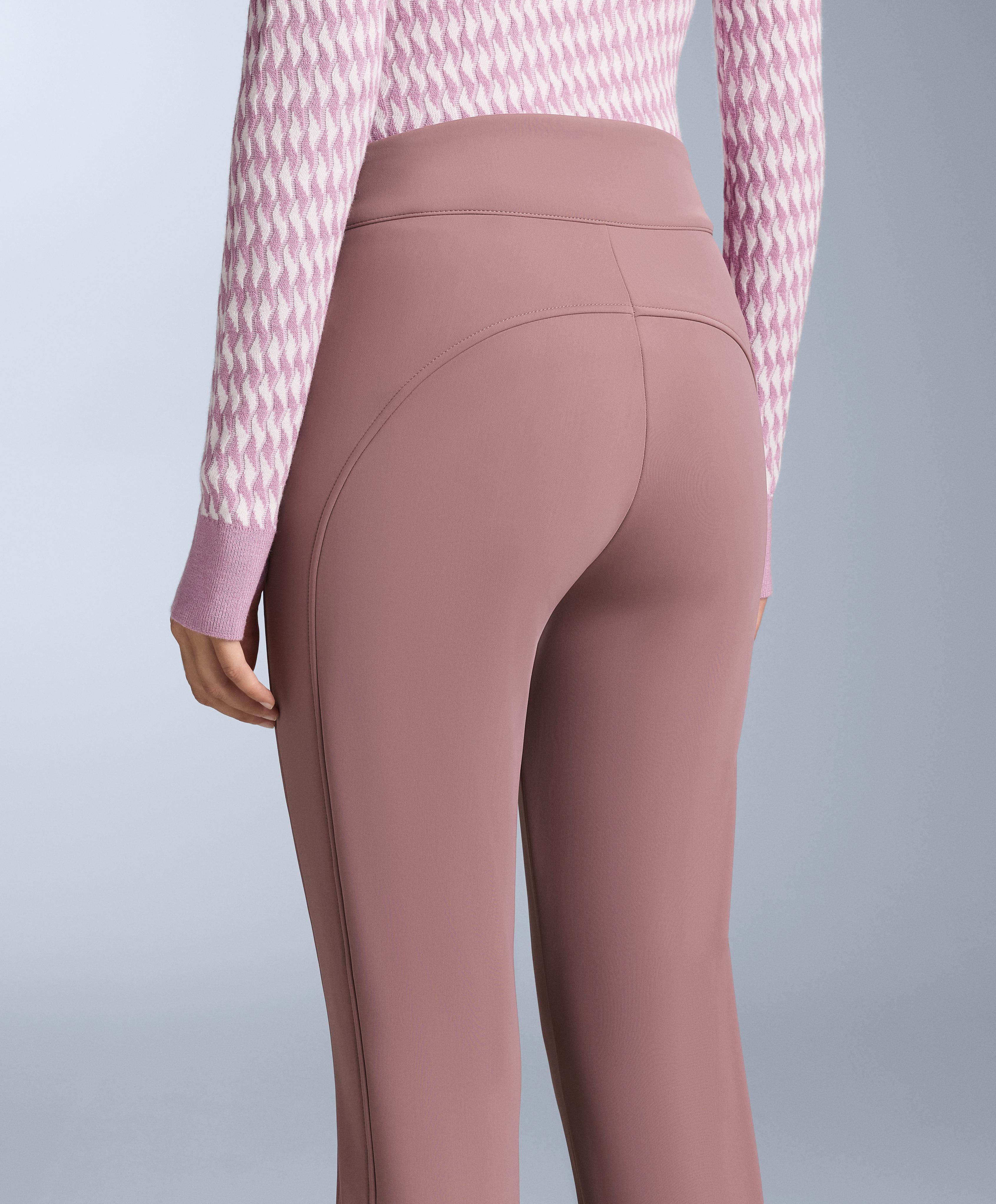 Water-resistant flare stretch SKI trousers — PINK-MAUVE (alternate view)