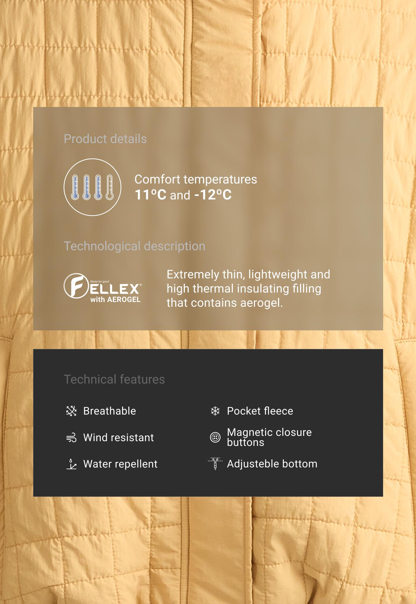 جاكيت قصير منجد FELLEX® مع AEROGEL