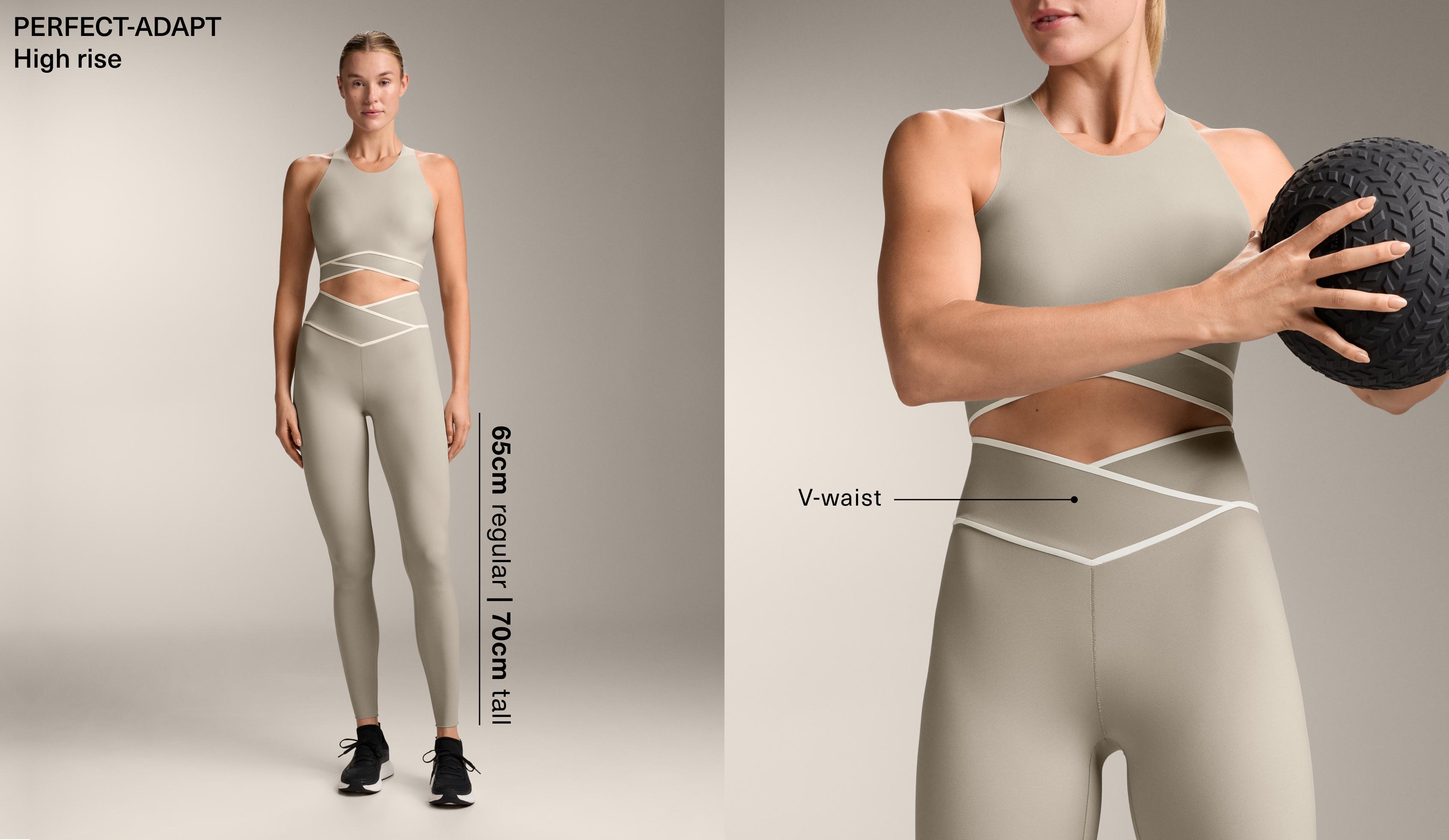 Perfect-adapt enkel-leggings met gekruiste V-tailleband