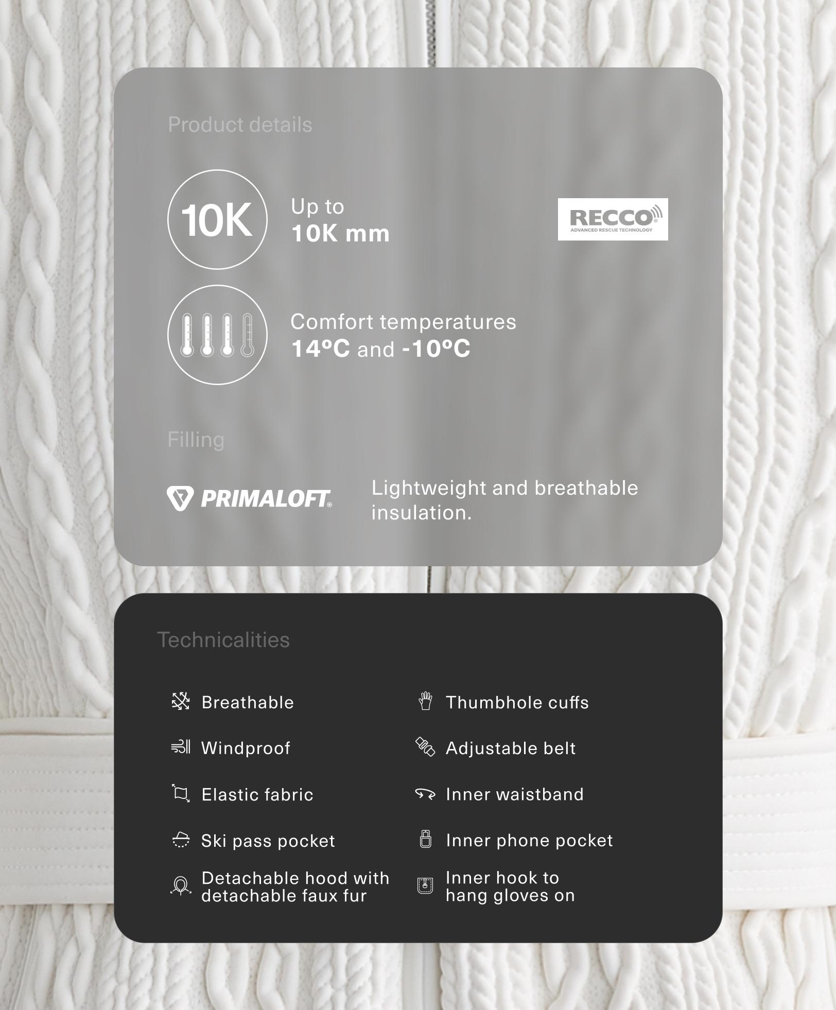 Primaloft® SKI super-slim fit water-resistant jacket - Sale