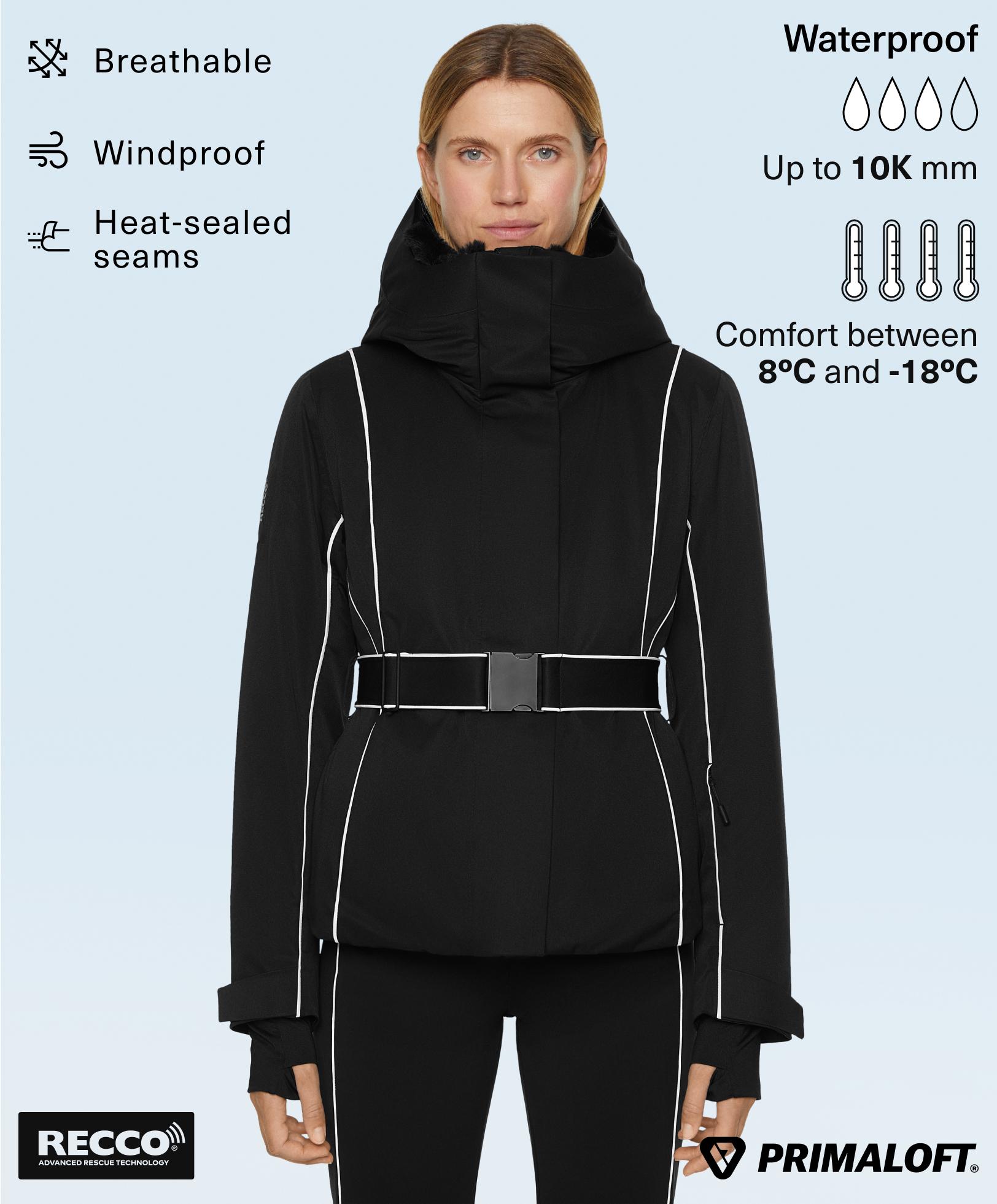 Primaloft® SKI waterproof padded jacket with piping