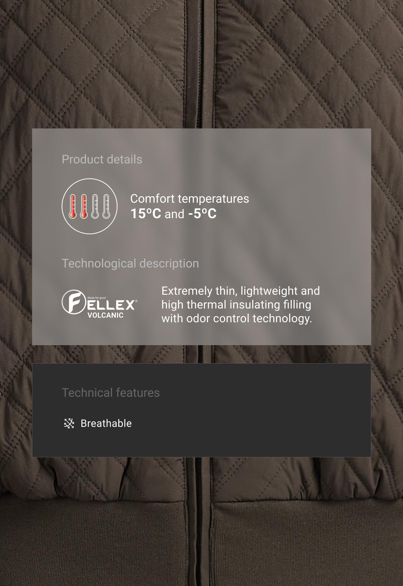 FELLEX® Volcanic padded technical Bomber jacket