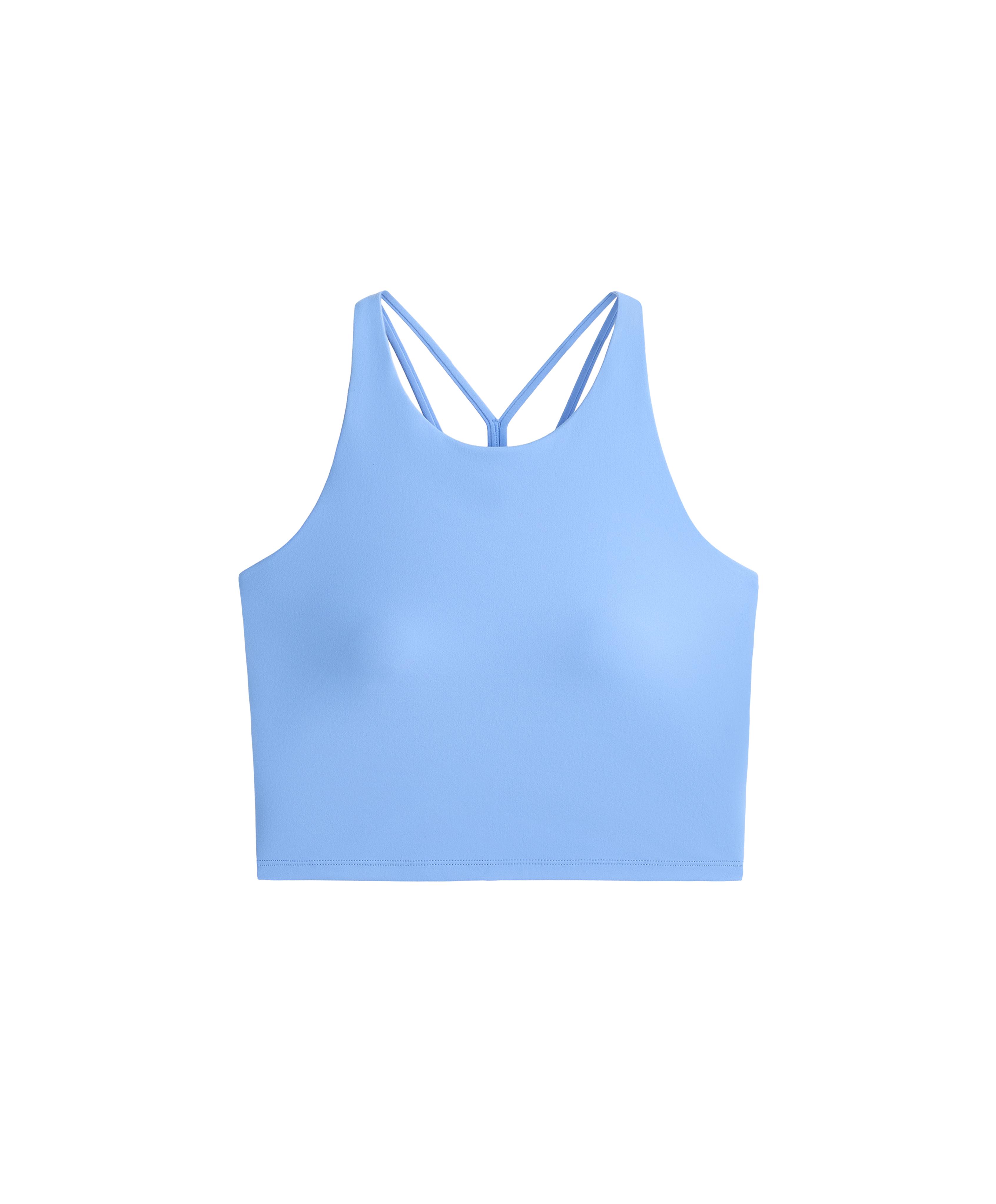 Comfortlux strappy tank top with cups — PALE LAVENDER BLUE