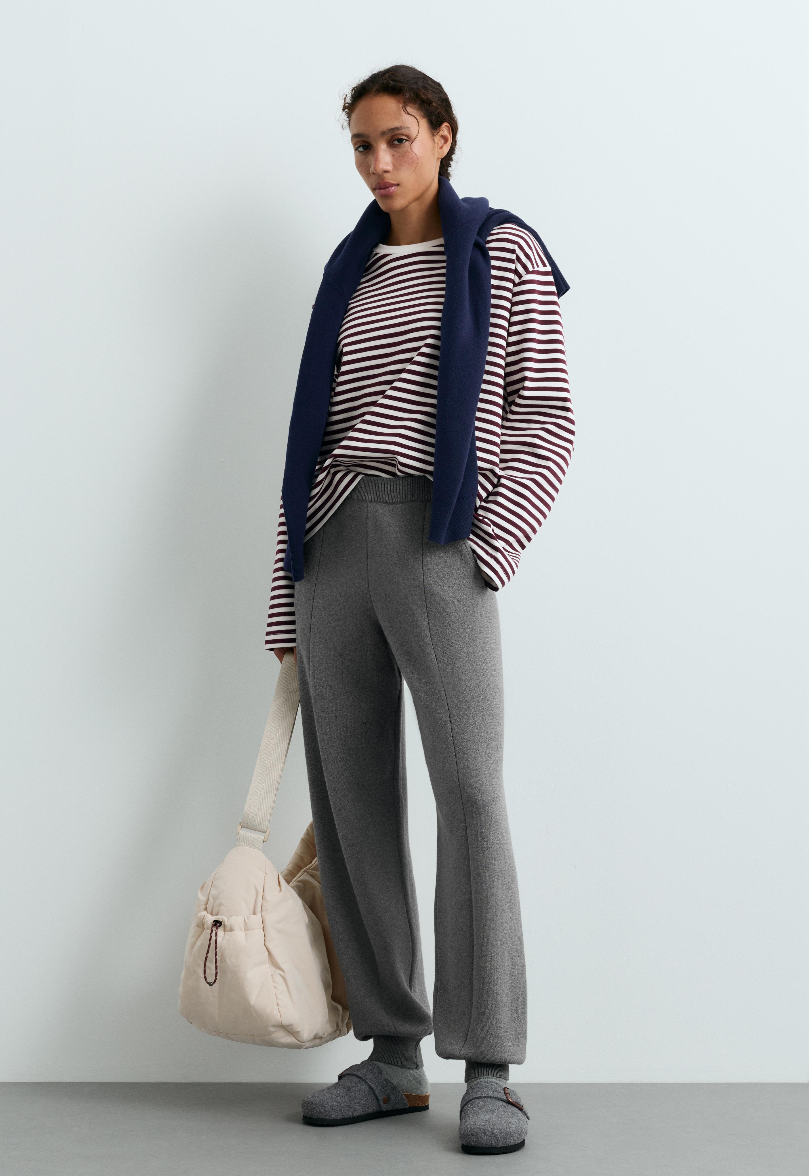 Pantalón jogger punto mezcla algodón