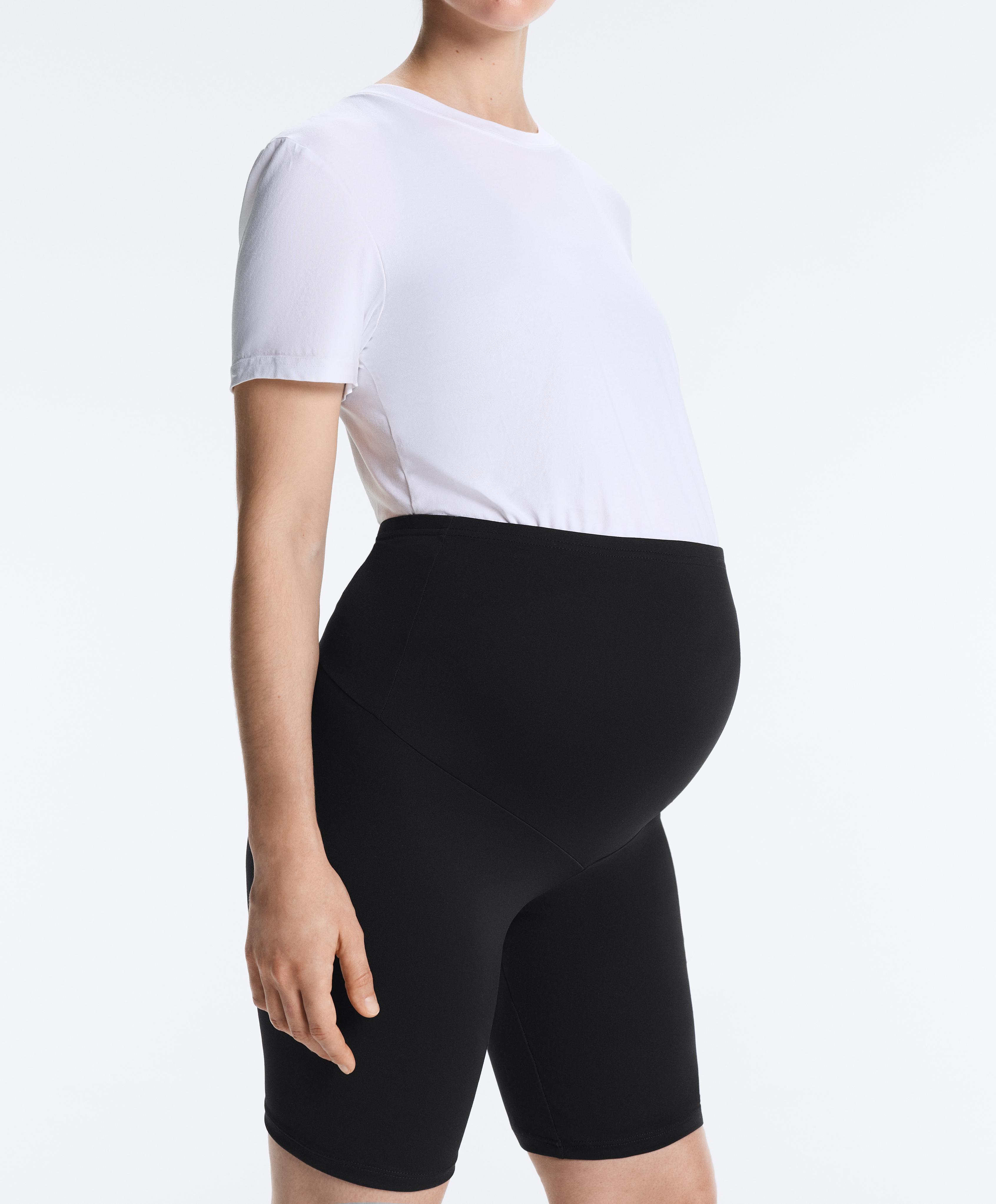 Maternity Comfortlux 20cm cycle leggings — BLACK