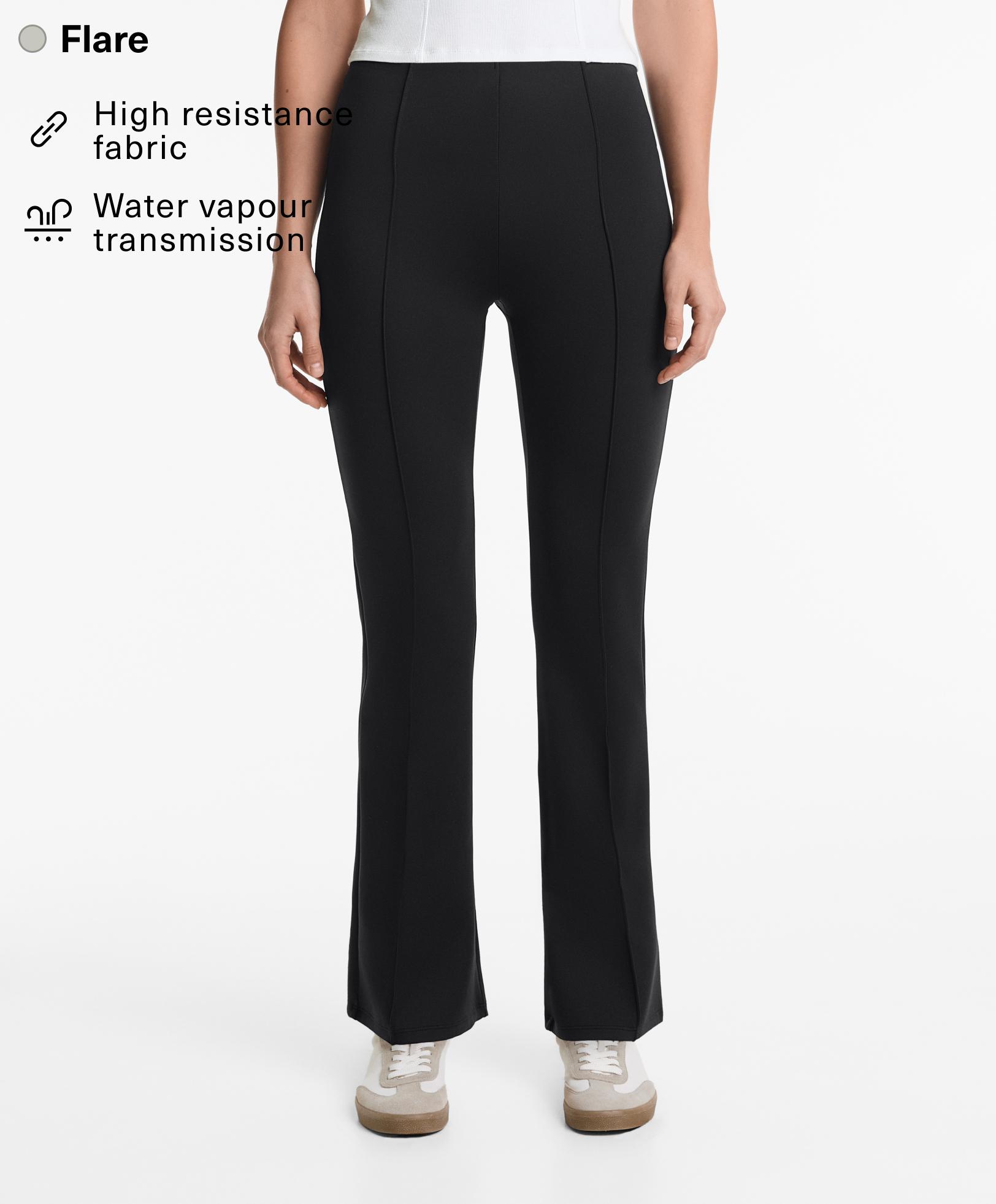 Pantalon flare effet néoprène Pantalon flare effet néoprène