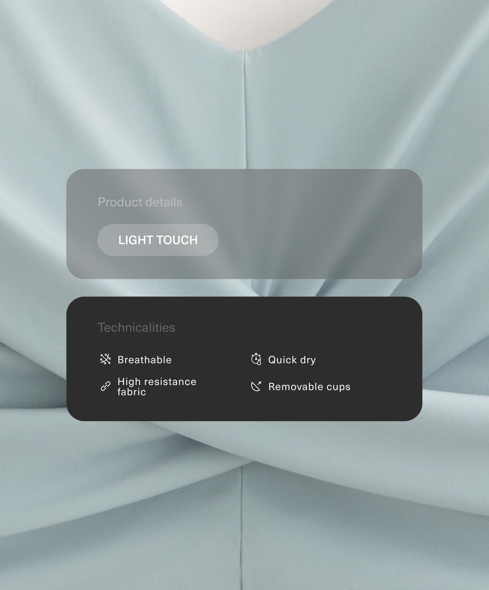 Tank top Light Touch croisé