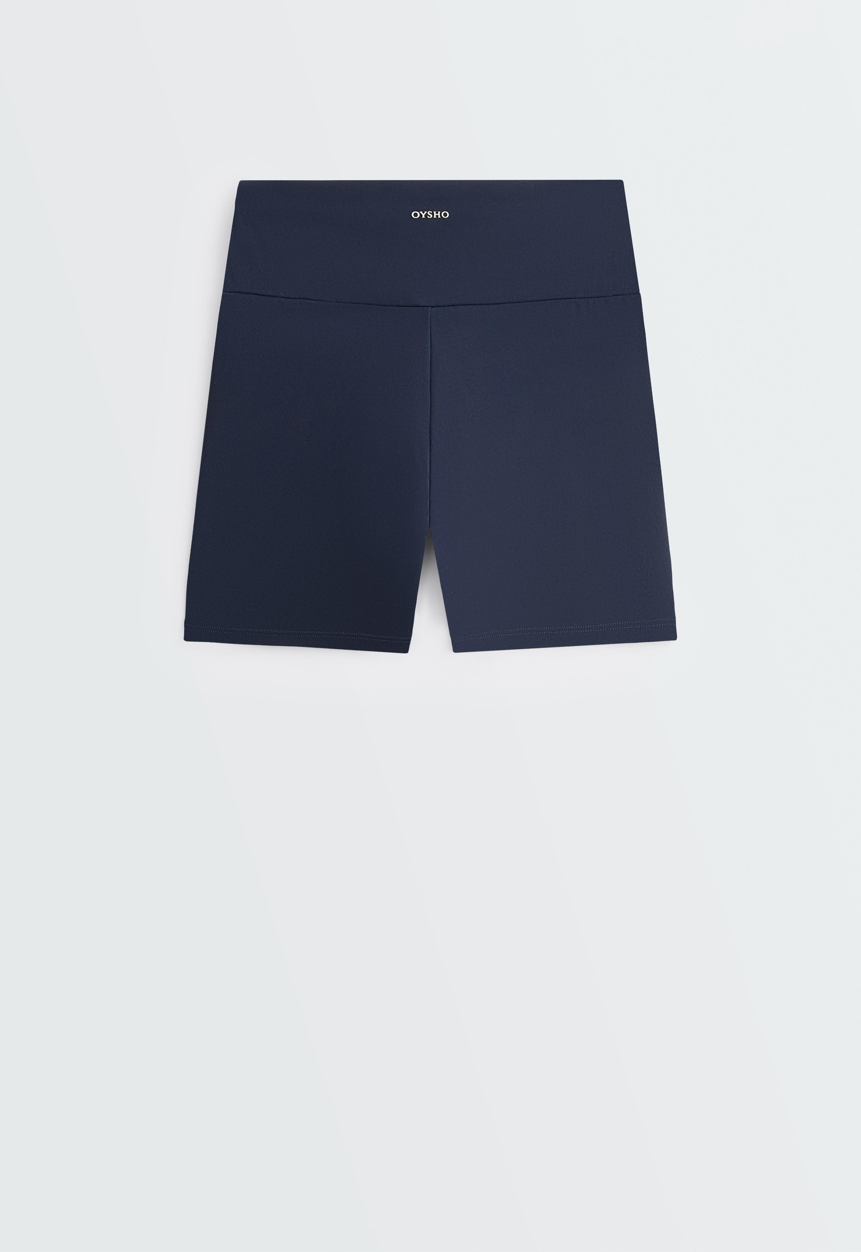 Comfortlux high-waisted 10cm hot pants — NAVY BLUE