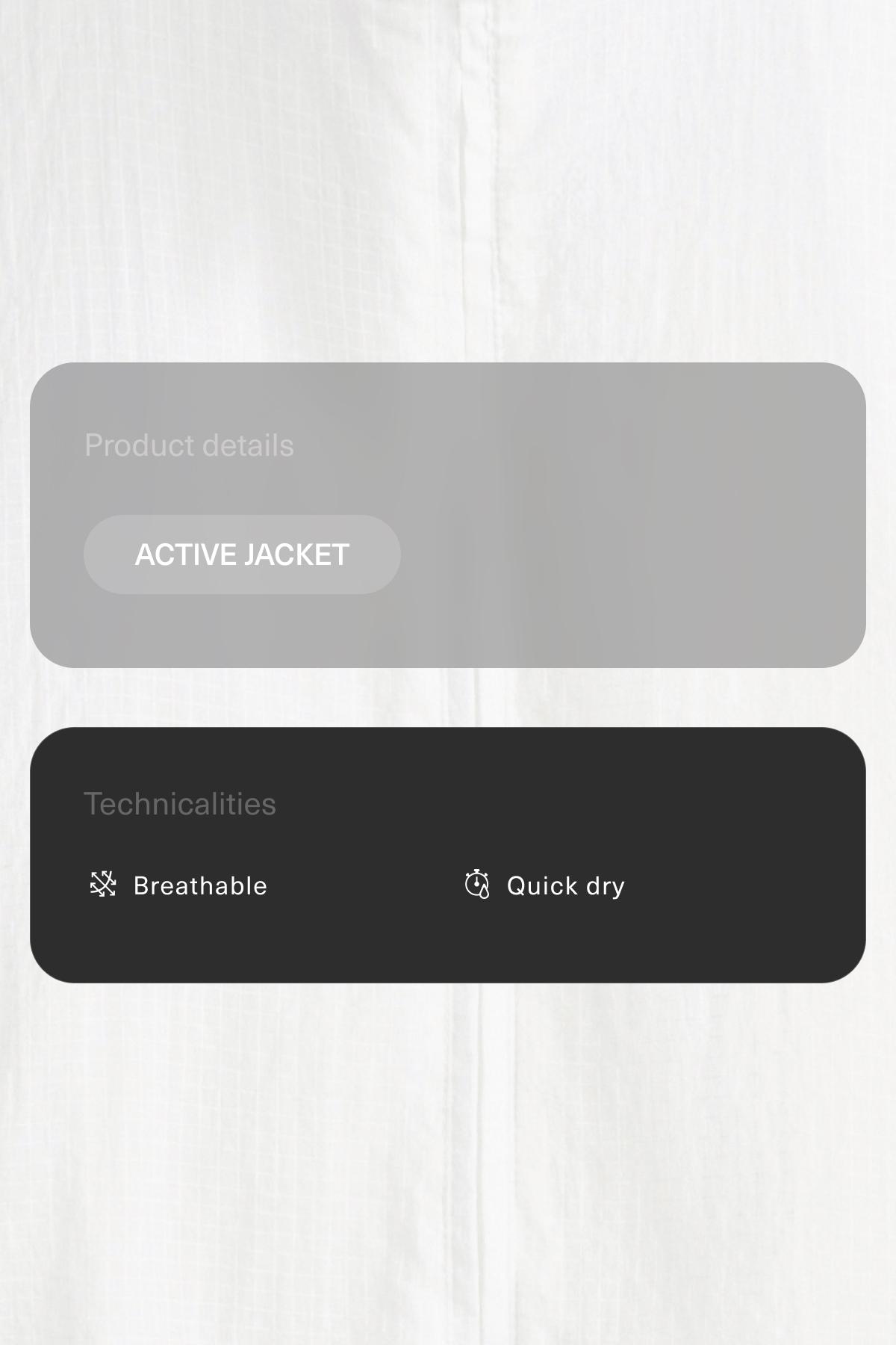 Check track jacket — WHITE