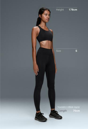 Ankle-length High rise Rapid Dry leggings with pockets — BLACK 5