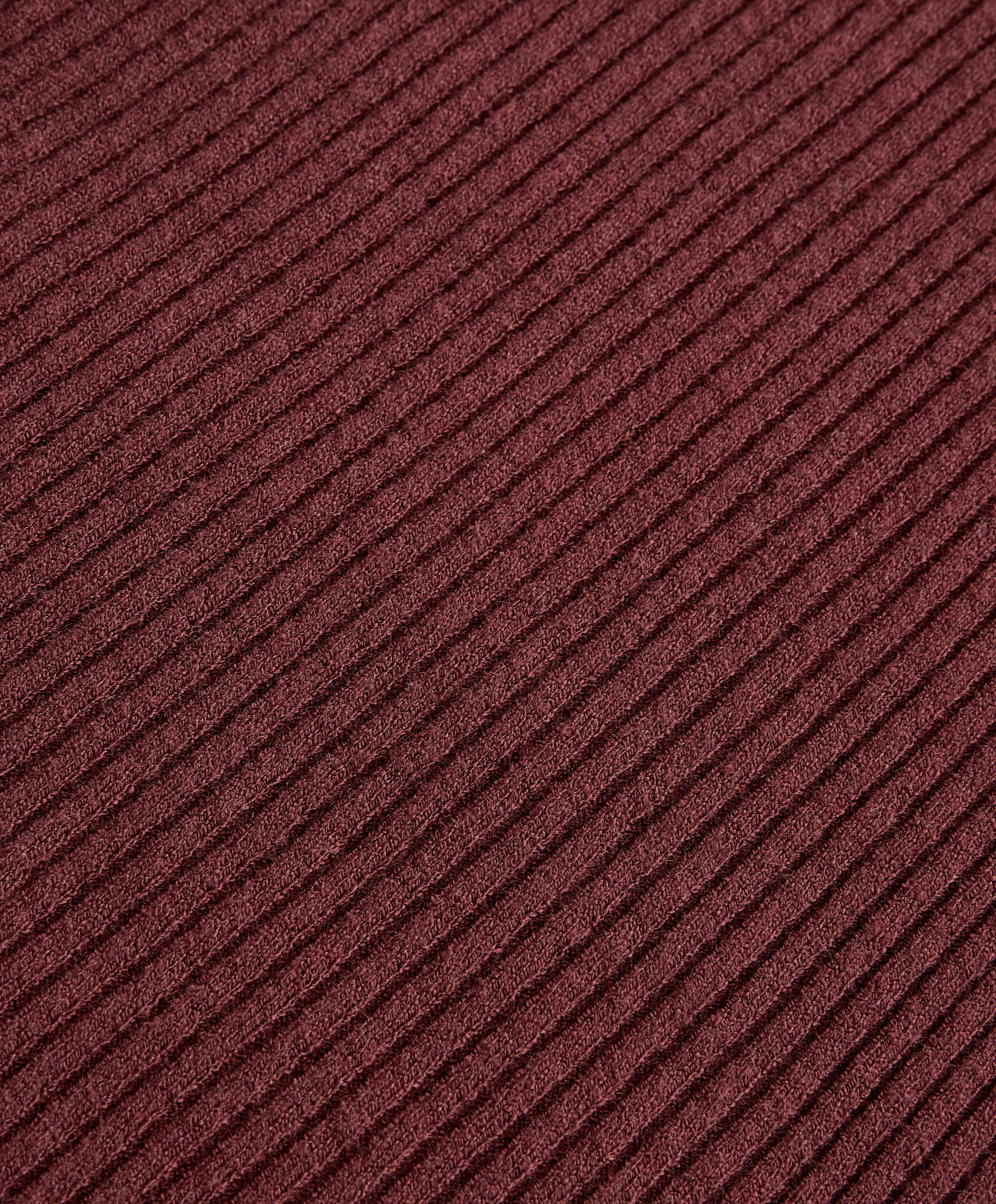 Flare rib knit trousers
