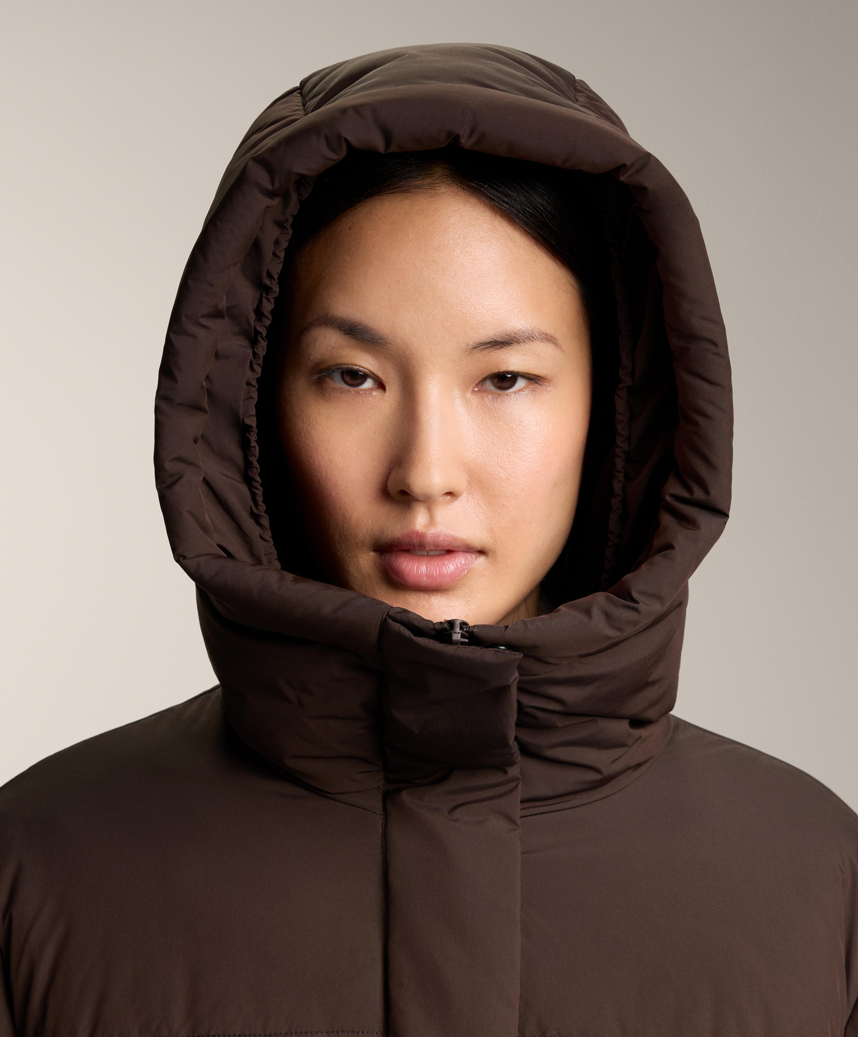 Primaloft® water-repellent padded jacket — DARK REDDISH‑BROWN