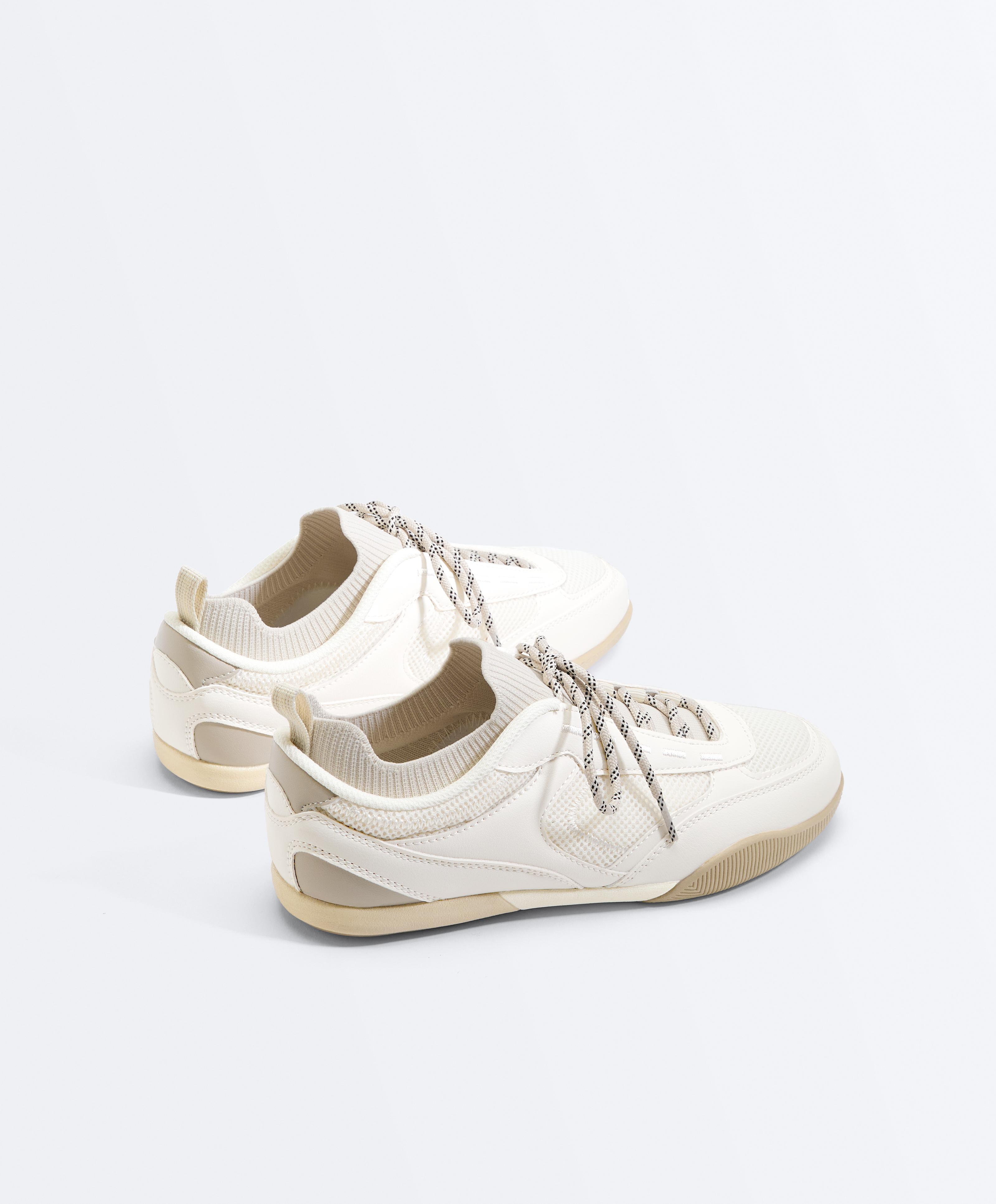 Sock-style trainers — ECRU
