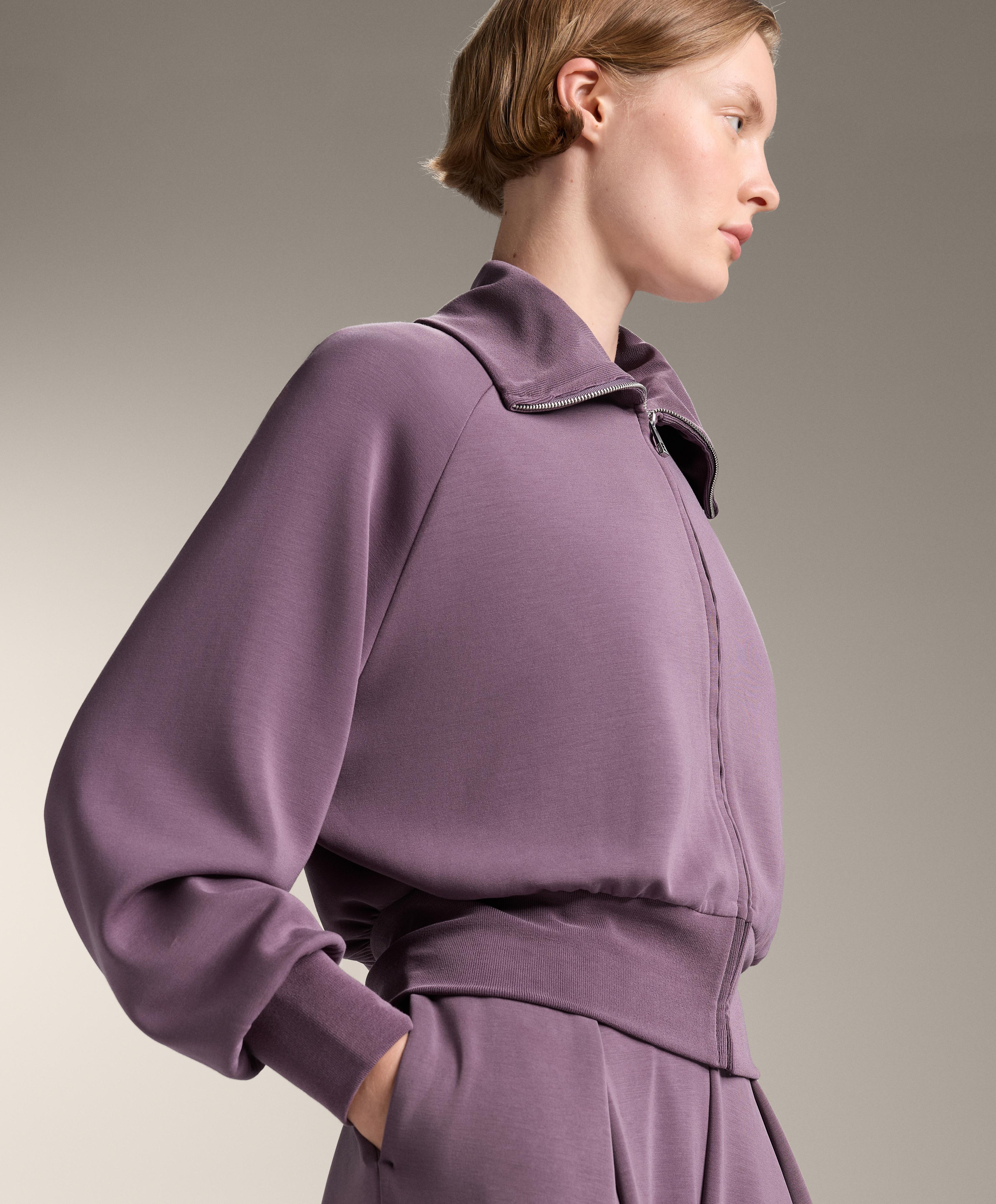 High-neck jacket with fitted waist and soft-touch modal - Sale High-neck jacket with fitted waist and soft-touch modal - Sale