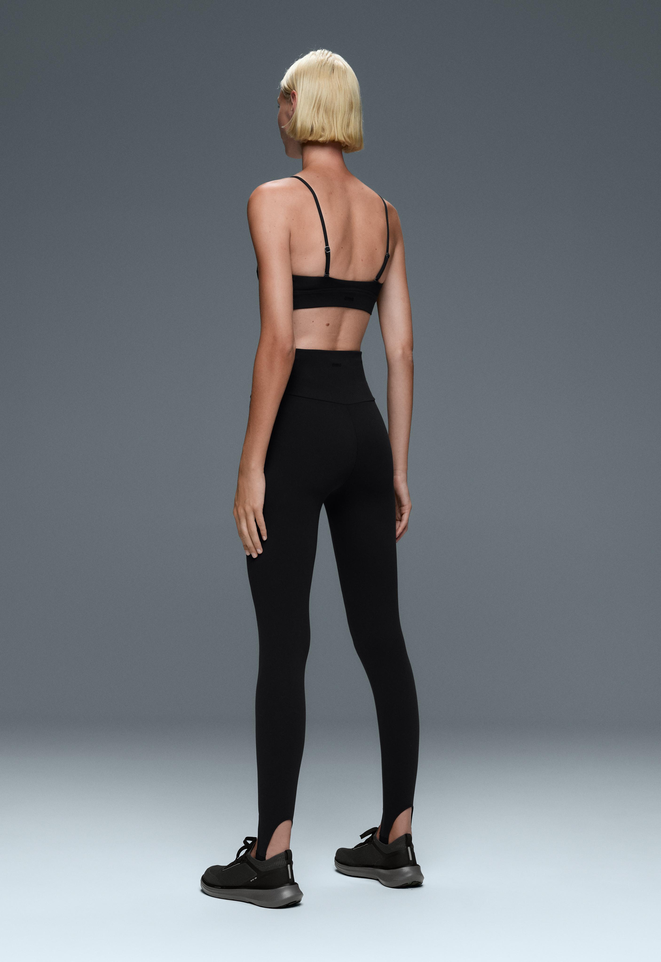 Comfortlux super-high-rise fuseau ankle-length leggings — BLACK