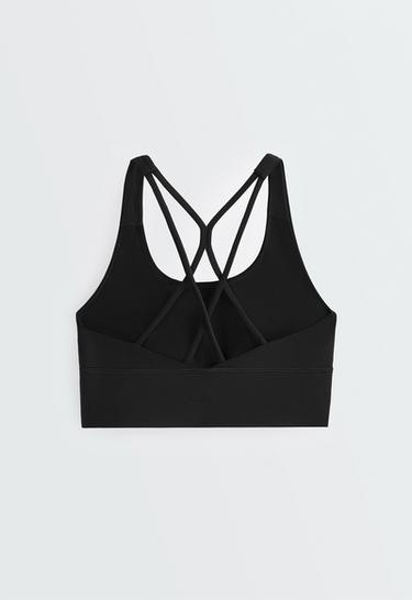 Medium support Comfortlux sports bra with cup — BLACK 7