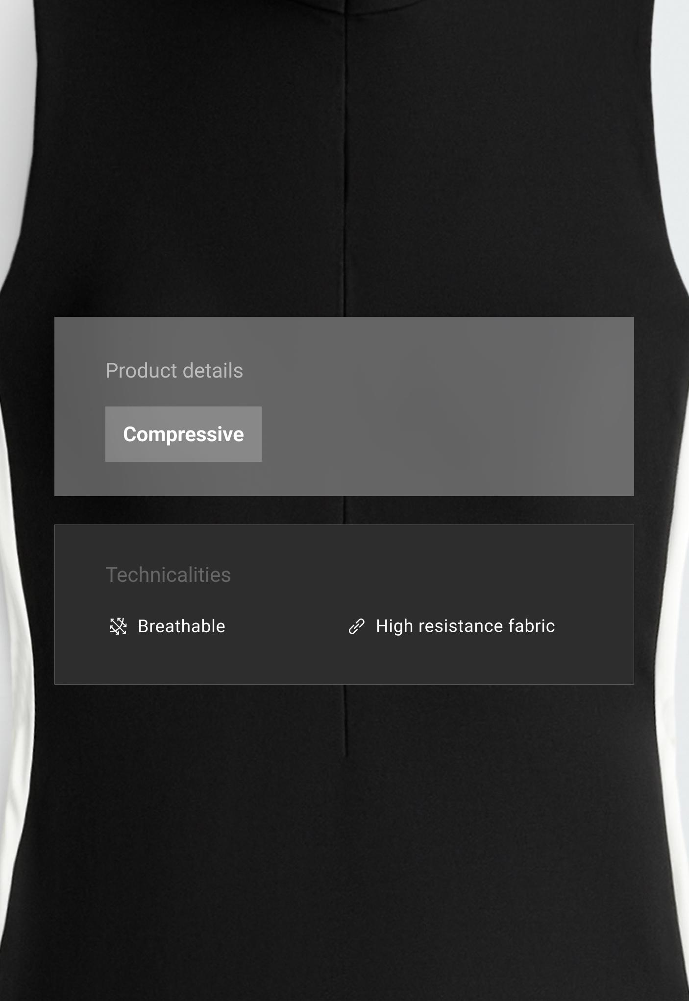 Langer Compressive-Overall mit Colourblocking Langer Compressive-Overall mit Colourblocking
