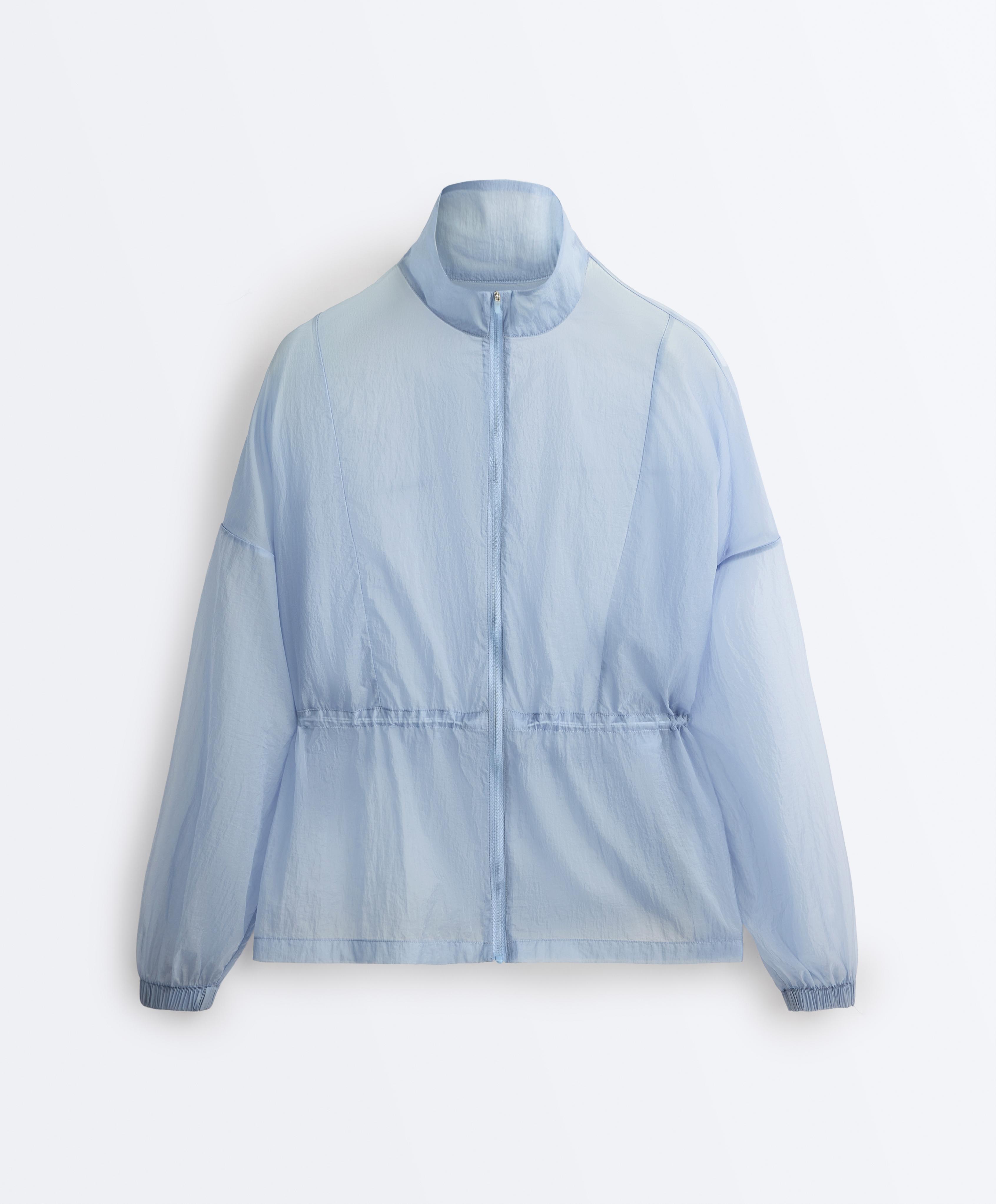 Lightweight track jacket — MID GREY-BLUE