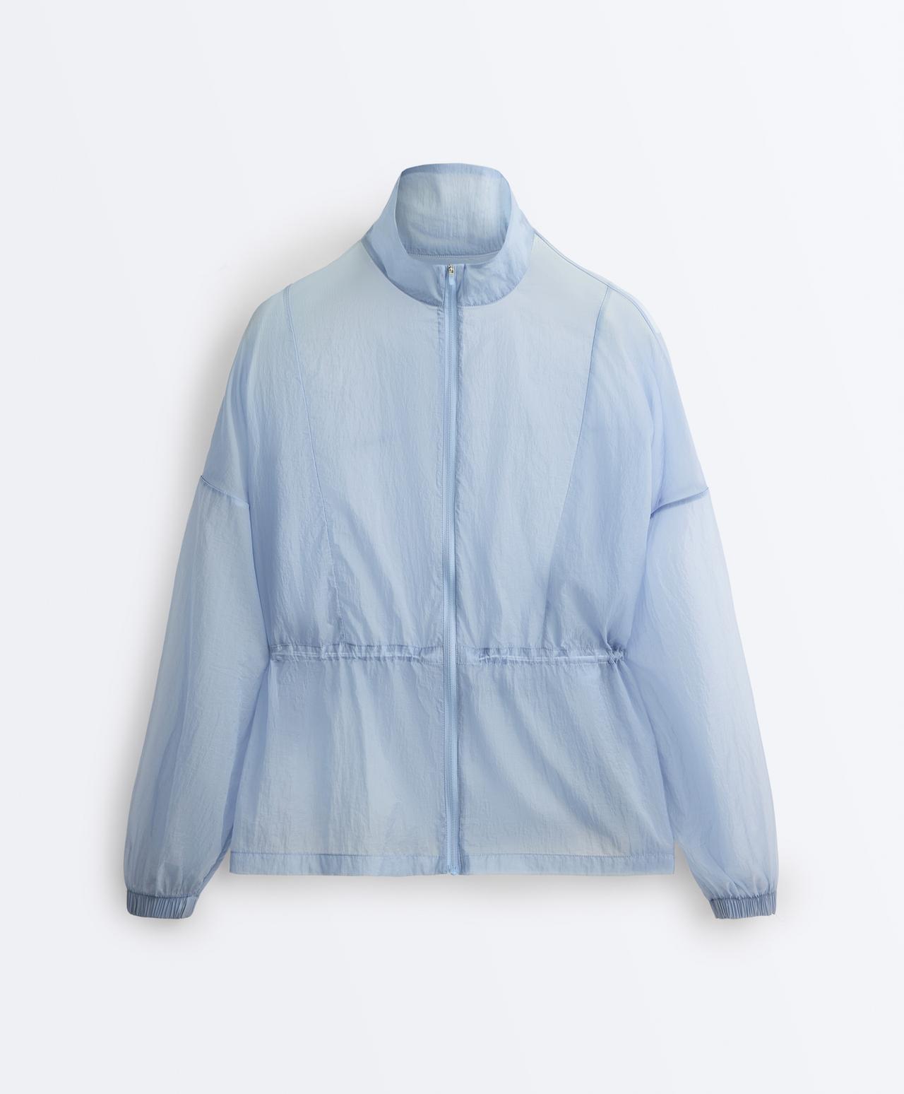 Lightweight track jacket — MID GREY-BLUE