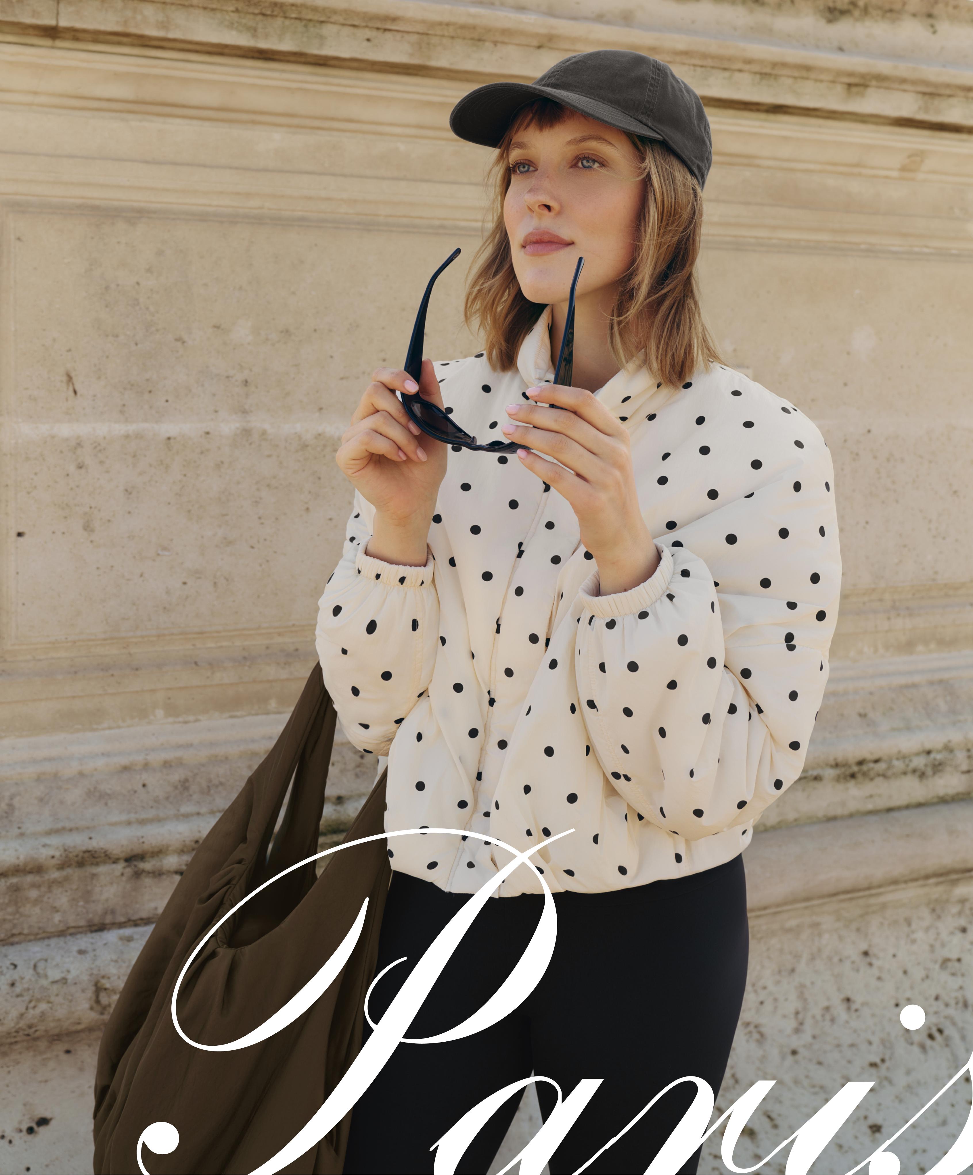 Water-repellent FELLEX® AEROGEL polka dot padded jacket Water-repellent FELLEX® AEROGEL polka dot padded jacket