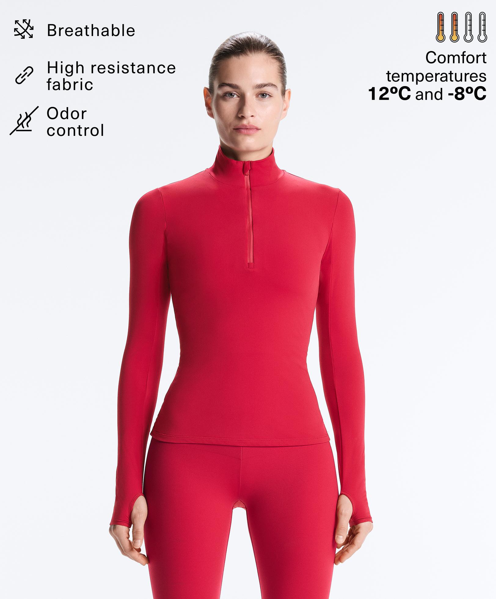 Thermal base layer half-zip top - Sale