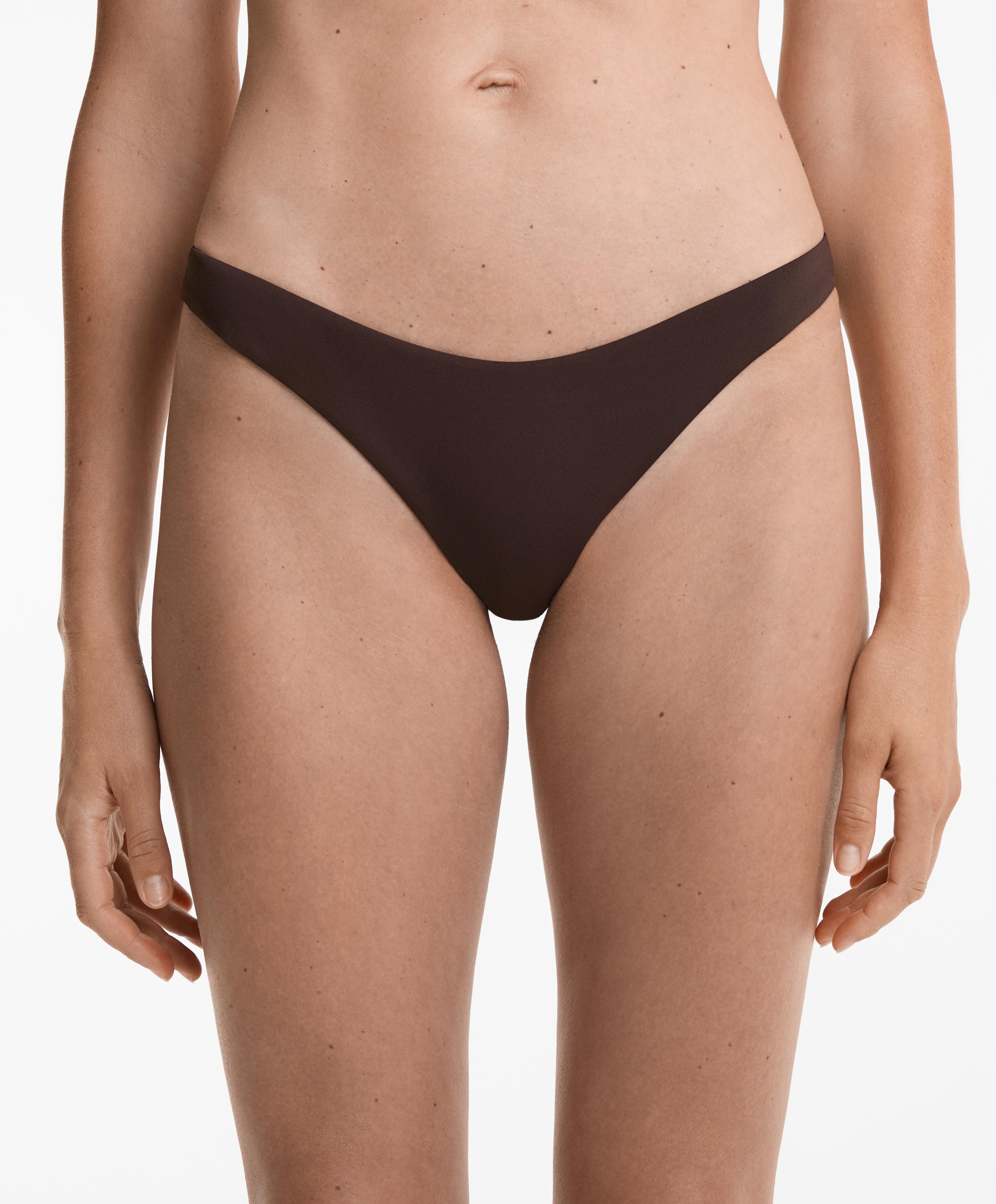 תחתוני ביקיני בגובה בינוני בגזרת U תחתוני ביקיני בגובה בינוני בגזרת U