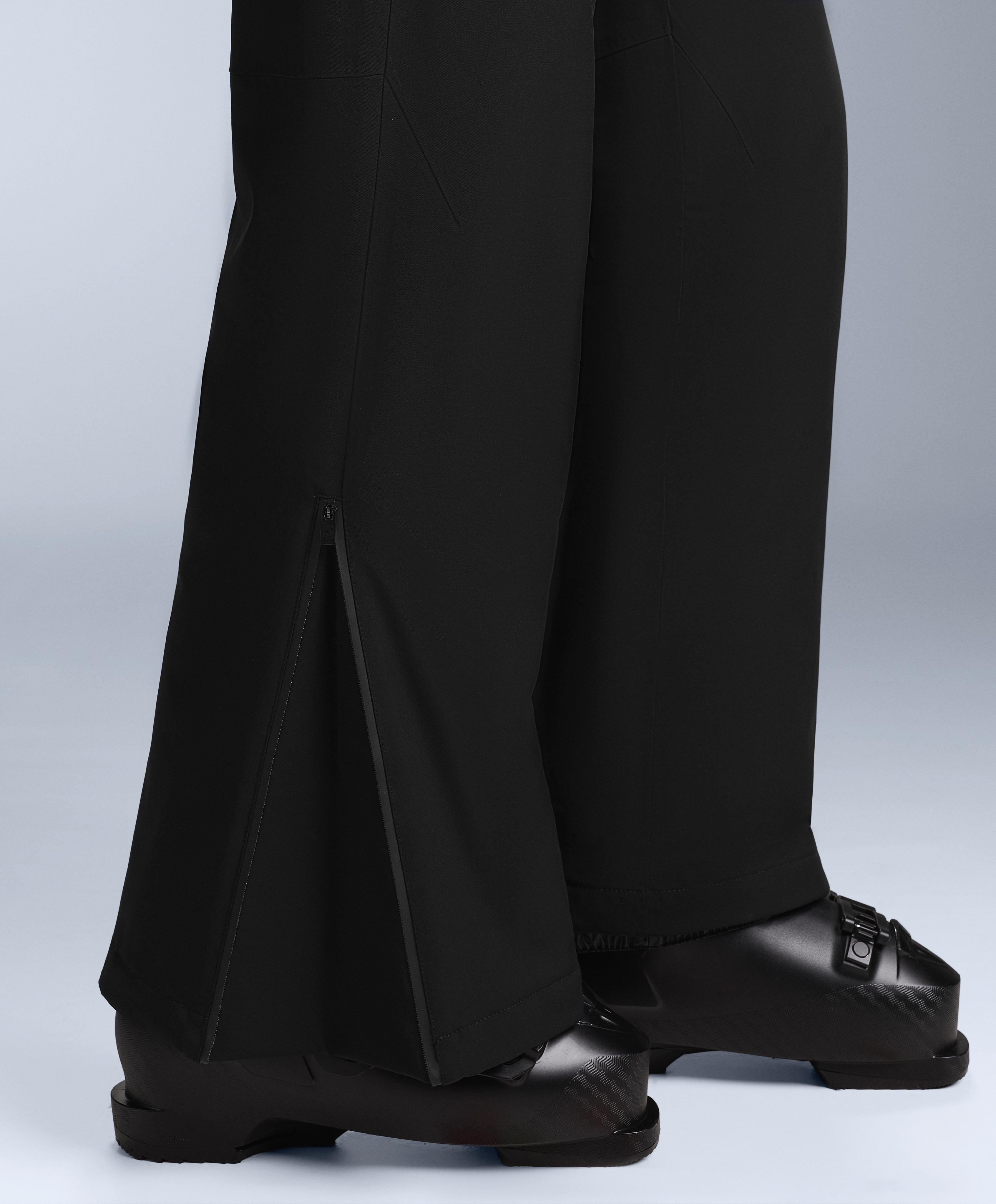 Primaloft® Feel the Performance TM SKI waterproof relaxed straight-leg trousers — BLACK