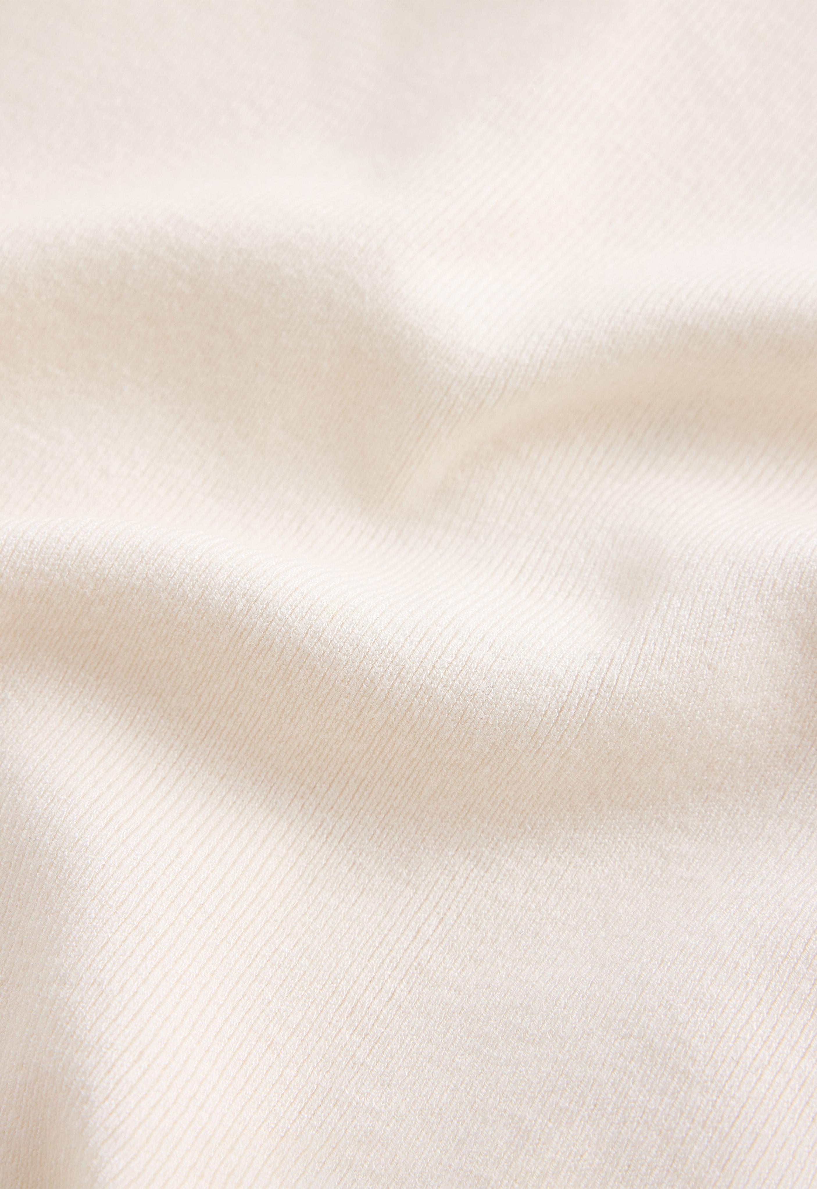 High-neck half-zip jumper — PALE ECRU