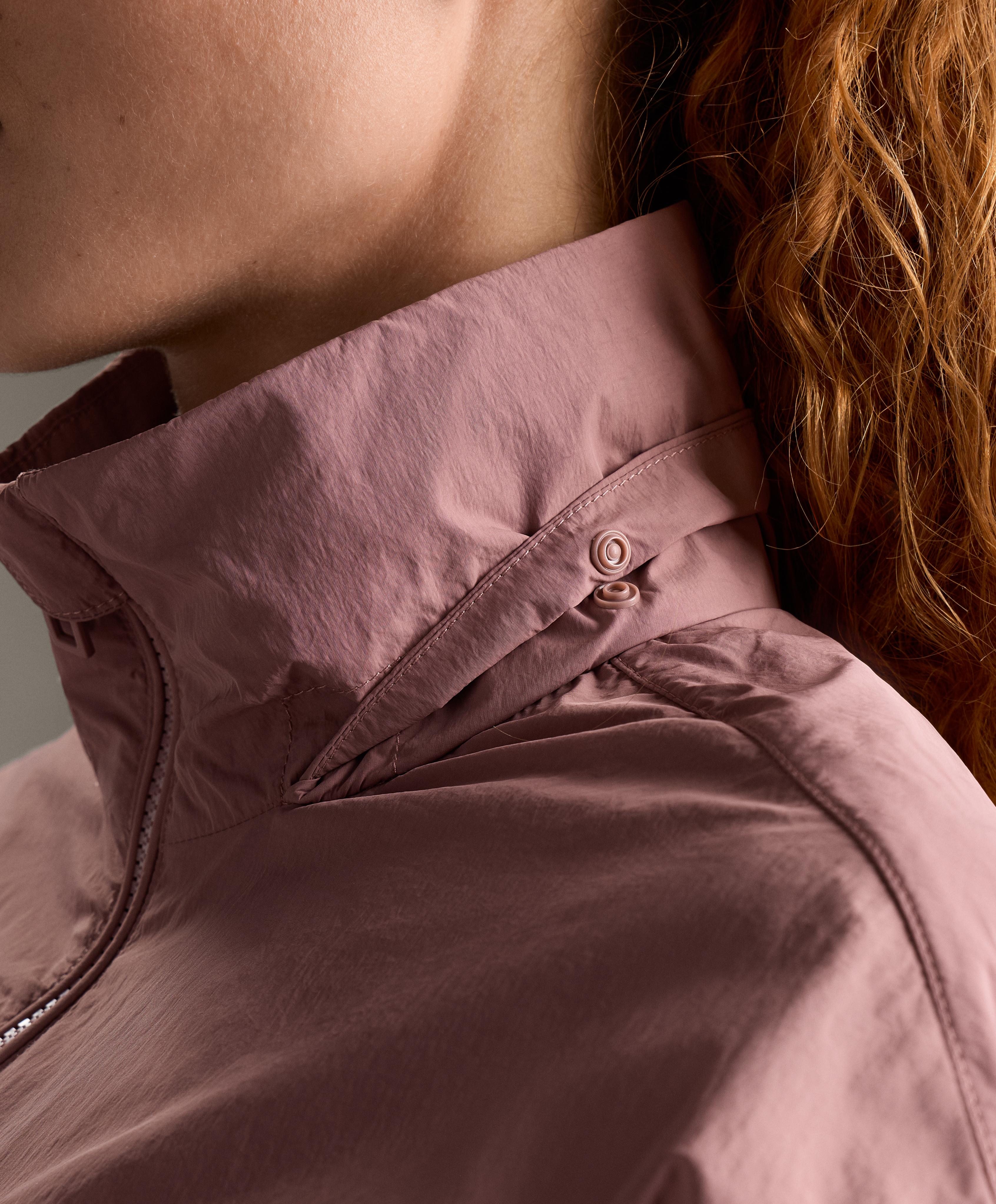 Water-repellent track jacket — SOFT PINK