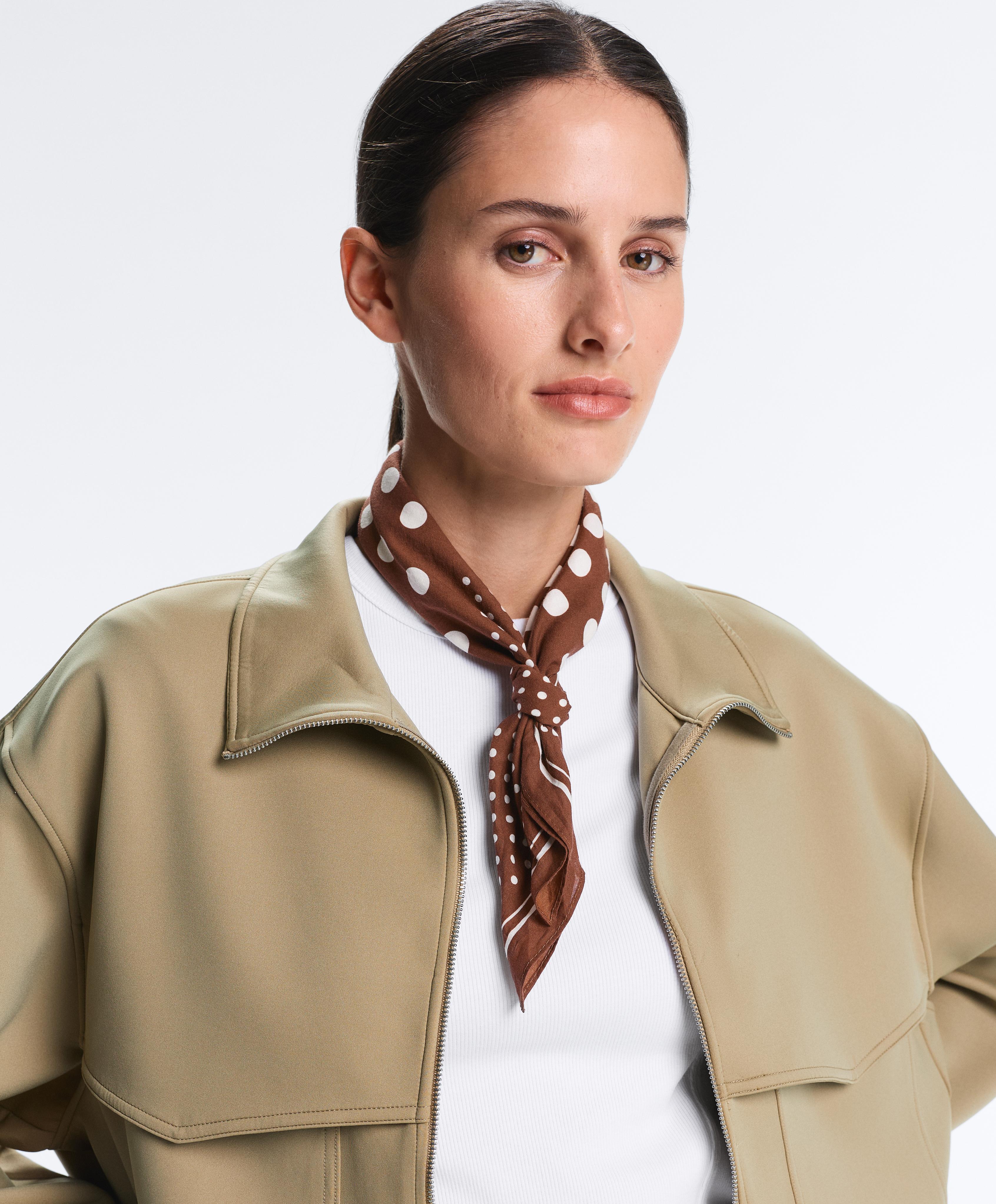 БАНДАНА З 100% БАВОВНИ З ПРИНТОМ У ГОРОШОК