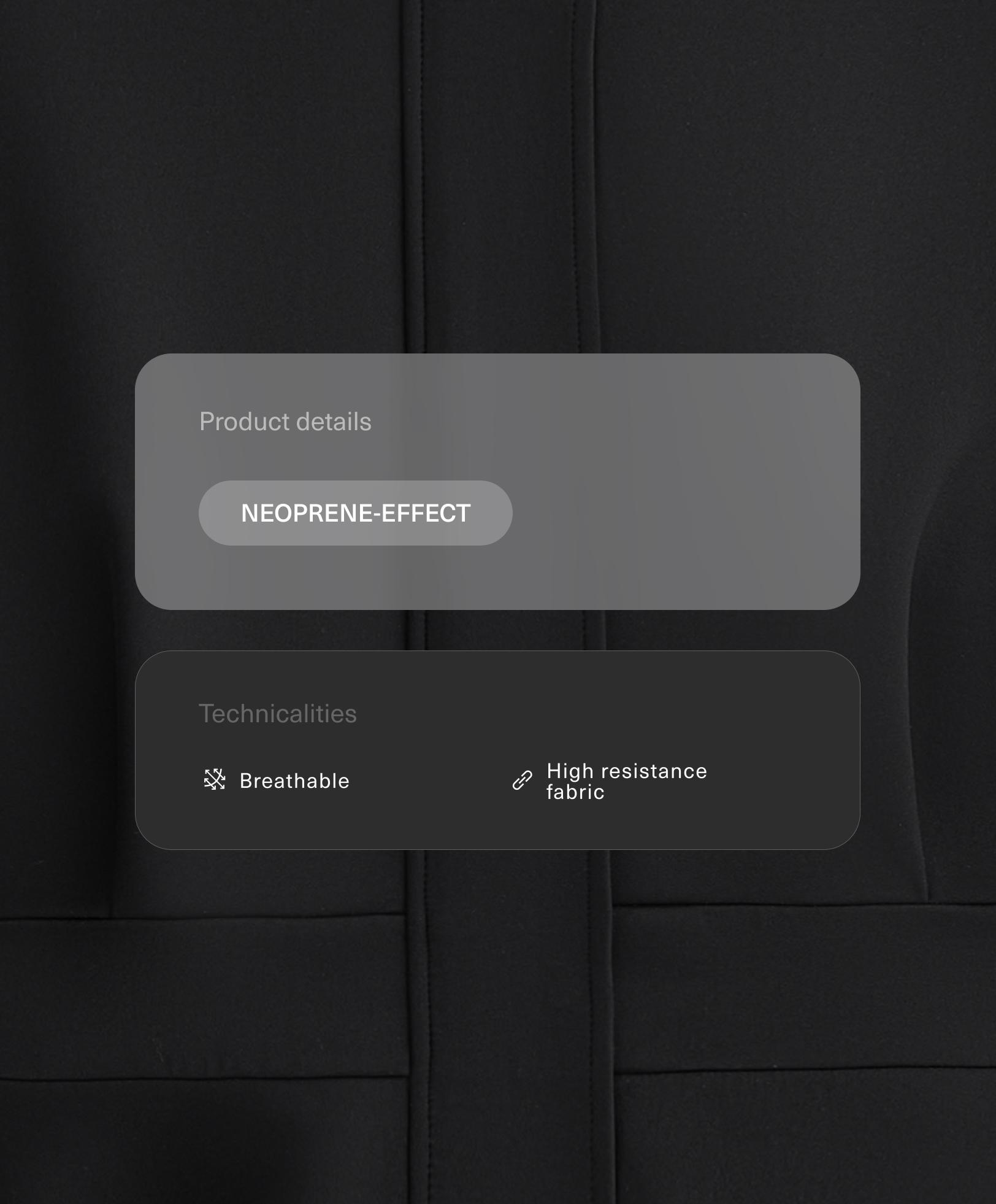 Neoprene-effect peplum jacket Neoprene-effect peplum jacket