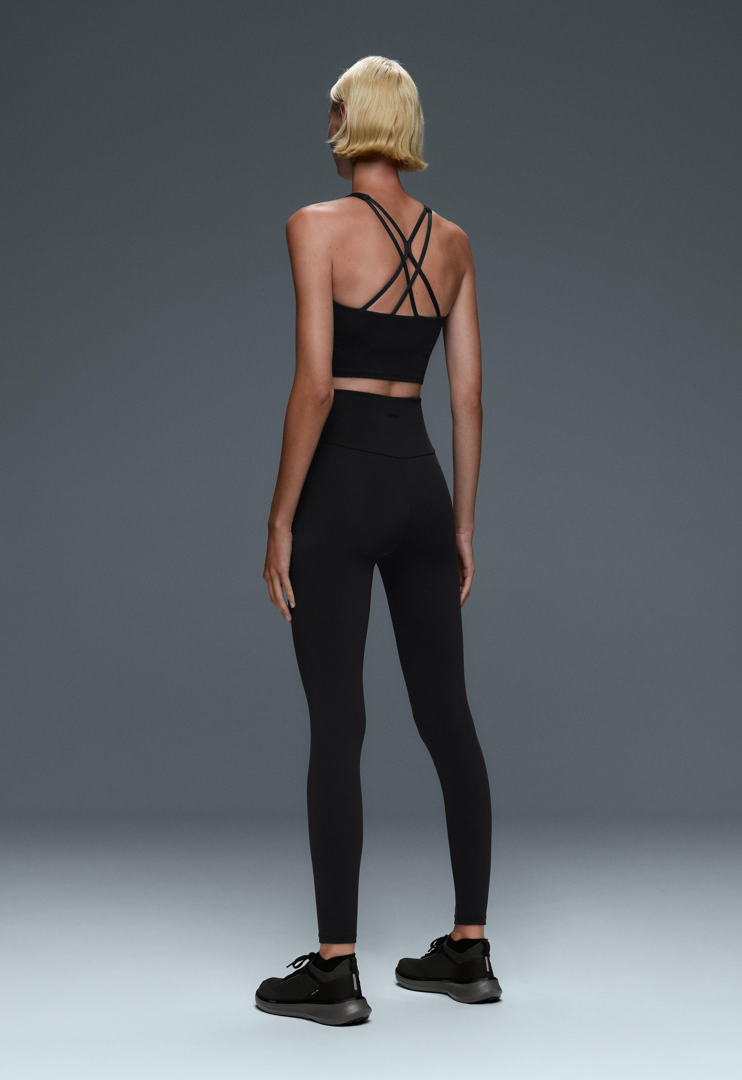 Comfortlux super high-rise ankle-length leggings — BLACK
