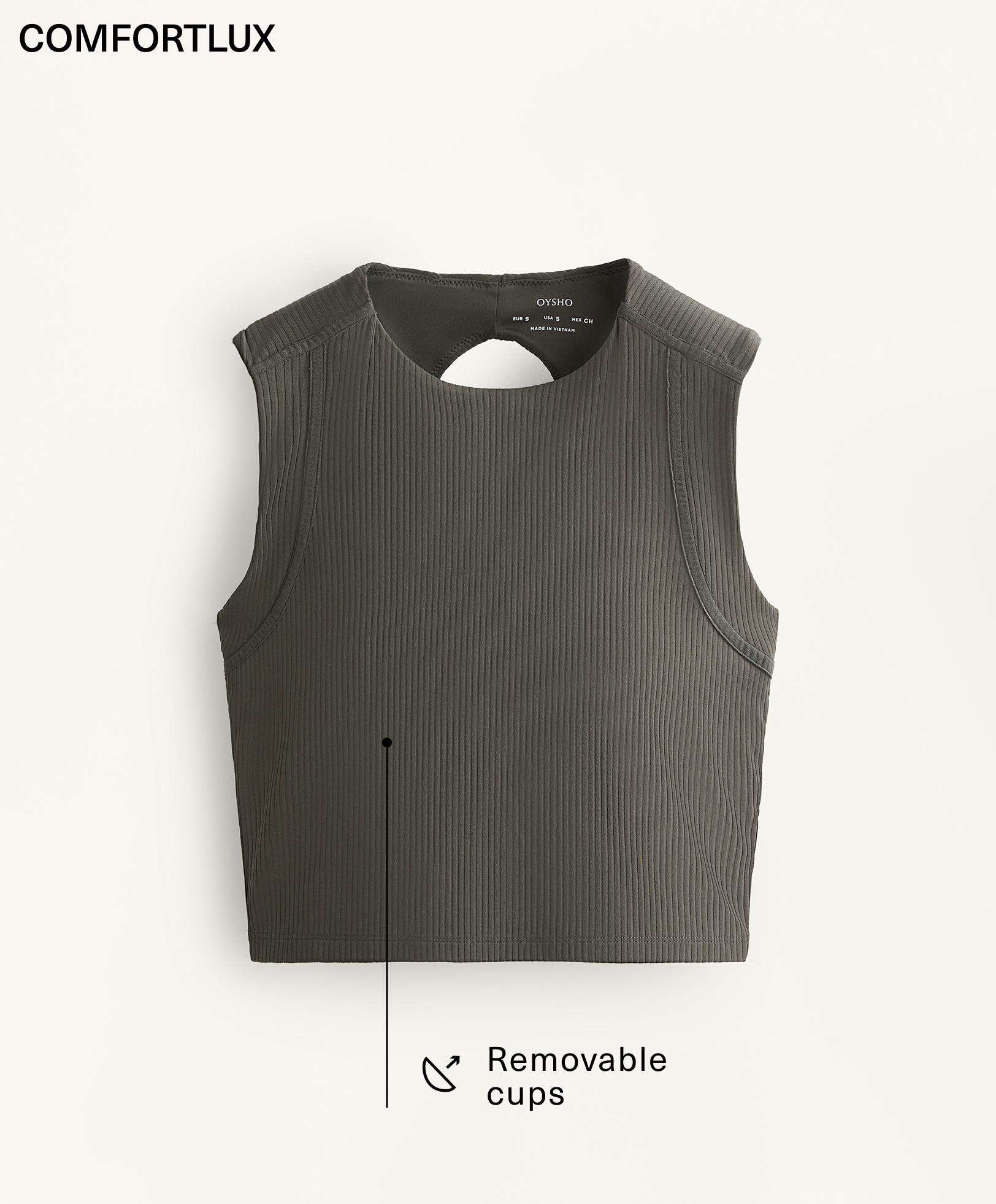 تانك توب Comfortlux مضلع بدون أكمام
