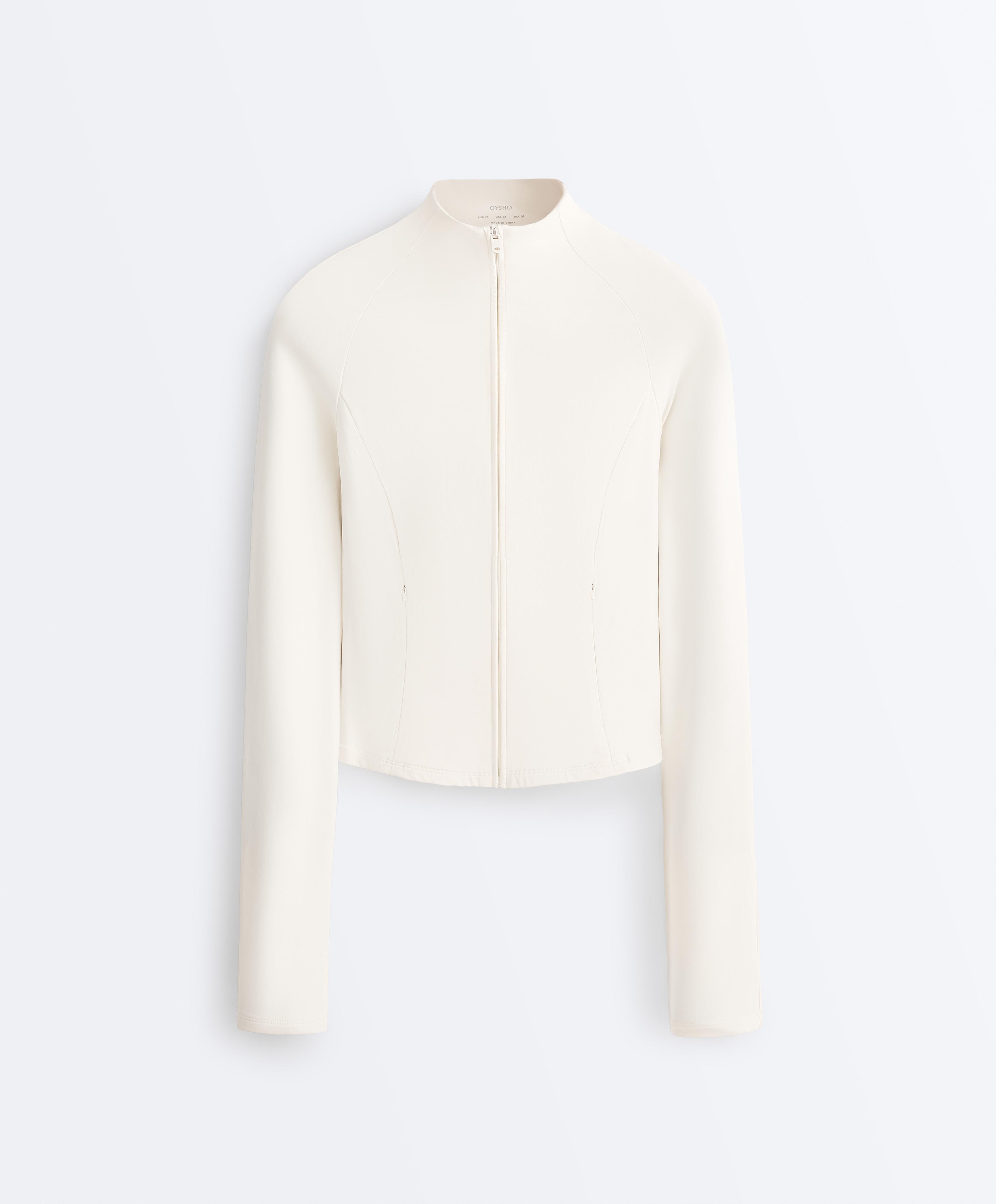 Light warm technical jacket — PALE ECRU