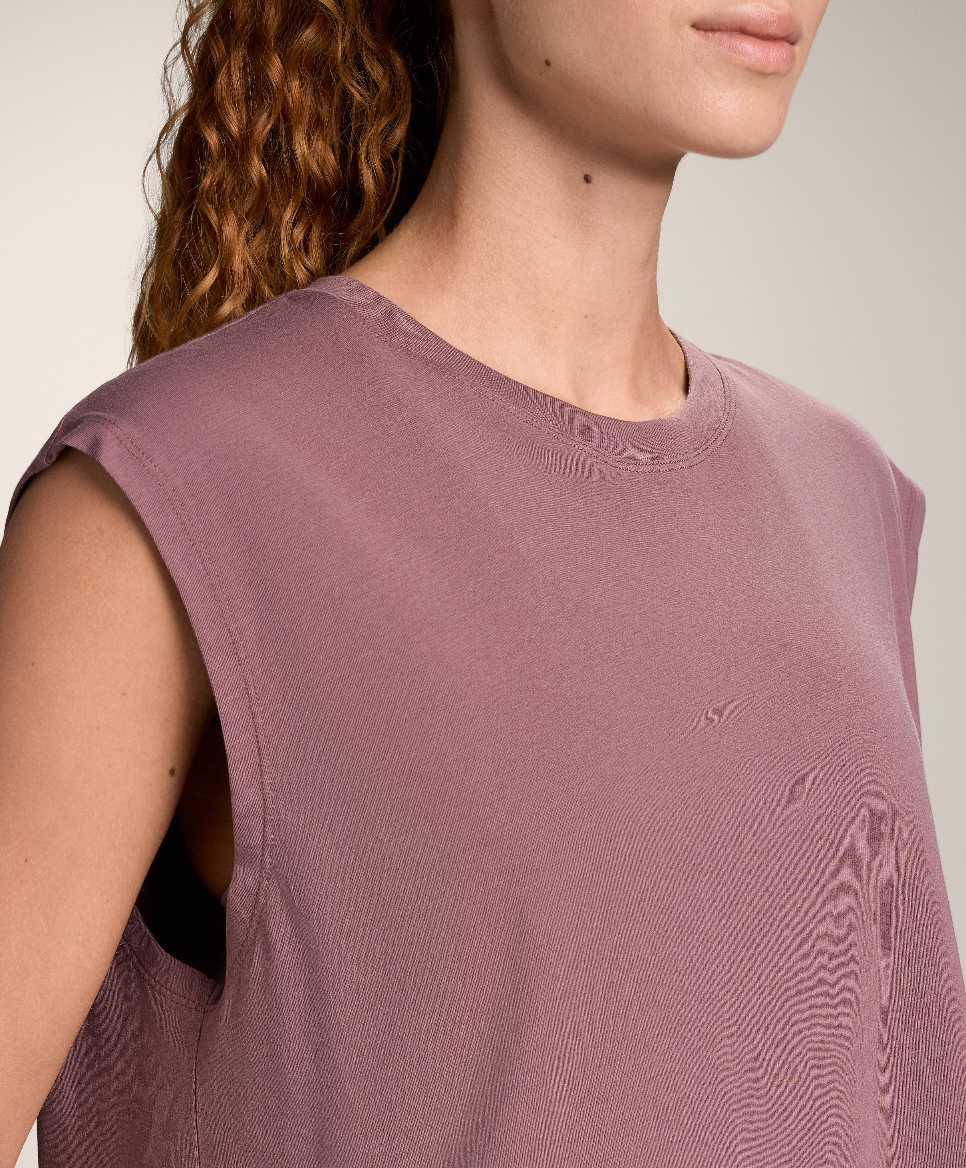 Camiseta sin mangas mezcla algodón Camiseta sin mangas mezcla algodón