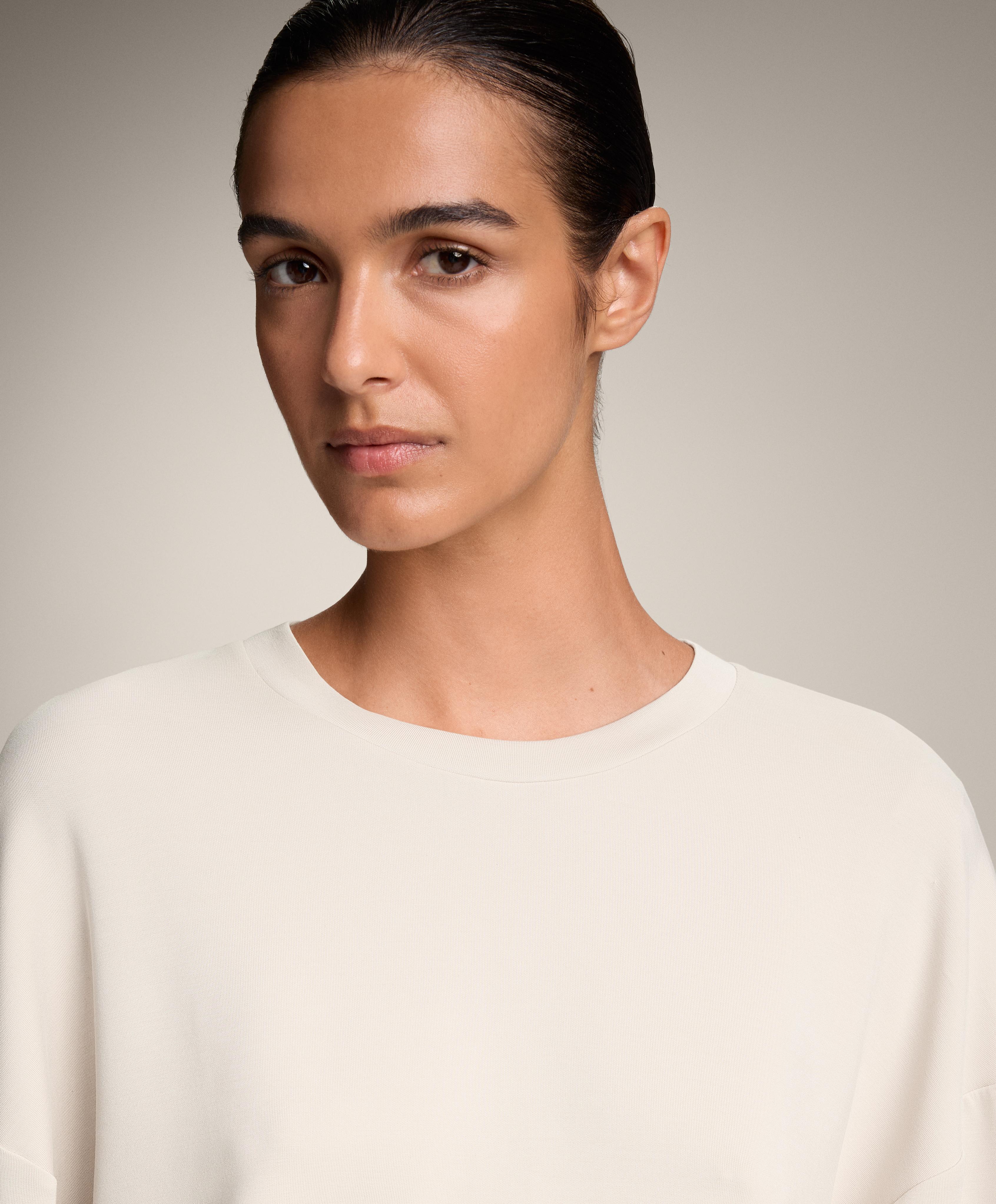 Укороченная толстовка с перекрестной спинкой из мягкого модала - Распродажа