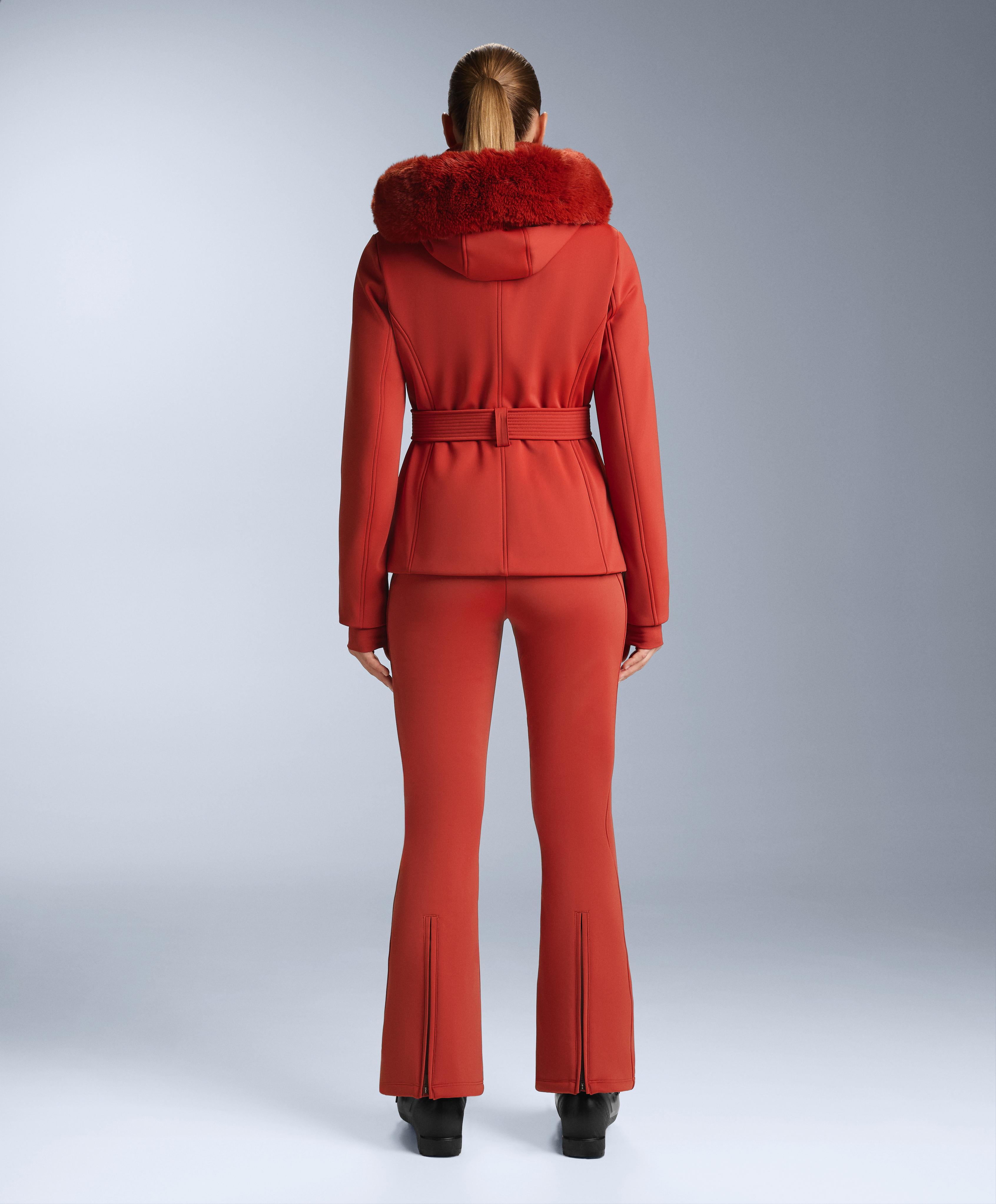 Primaloft® SKI water-resistant super-slim fit jacket — BRIGHT BURNT ORANGE 