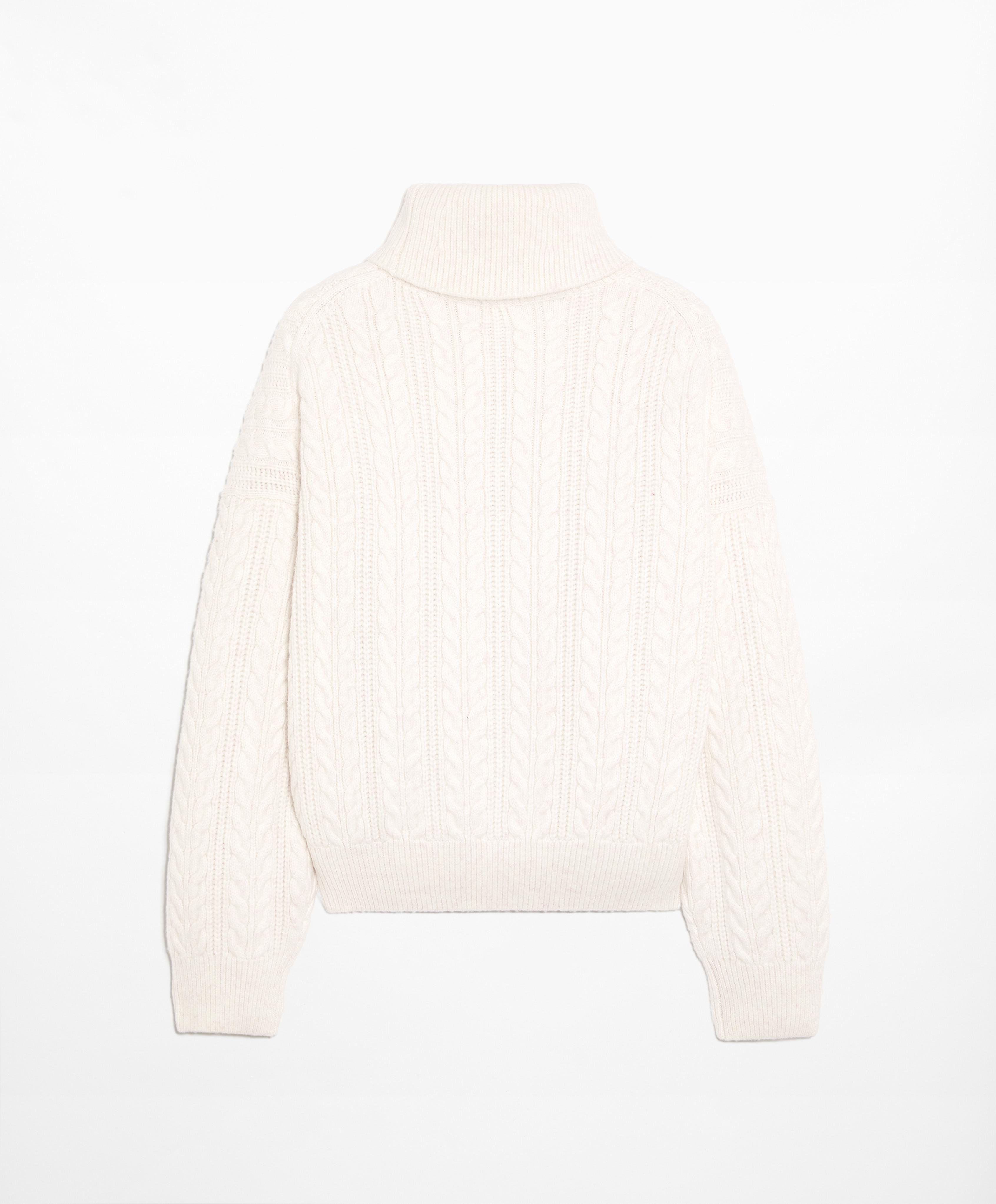 High neck cable knit jumper - Sale